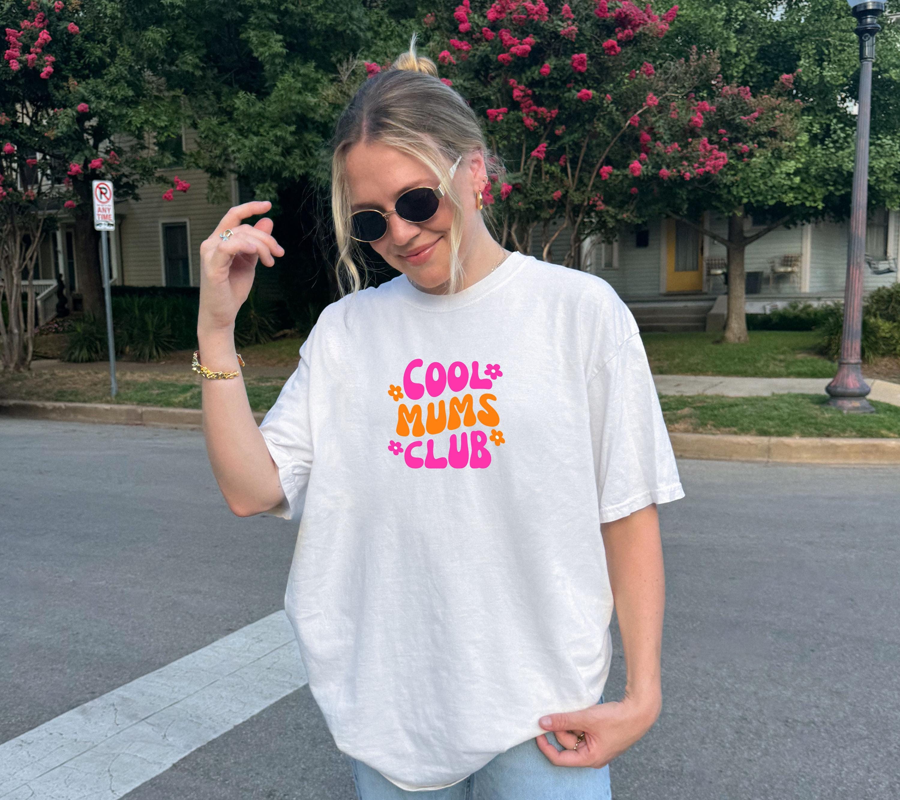 Mama Shirt, Muttertag Shirt, pink orange, Geschenk Mama, Muttertagsgeschenk, Cool Moms Club, Mutti, Mutter, Geschenkidee, T Shirt Mama rosa