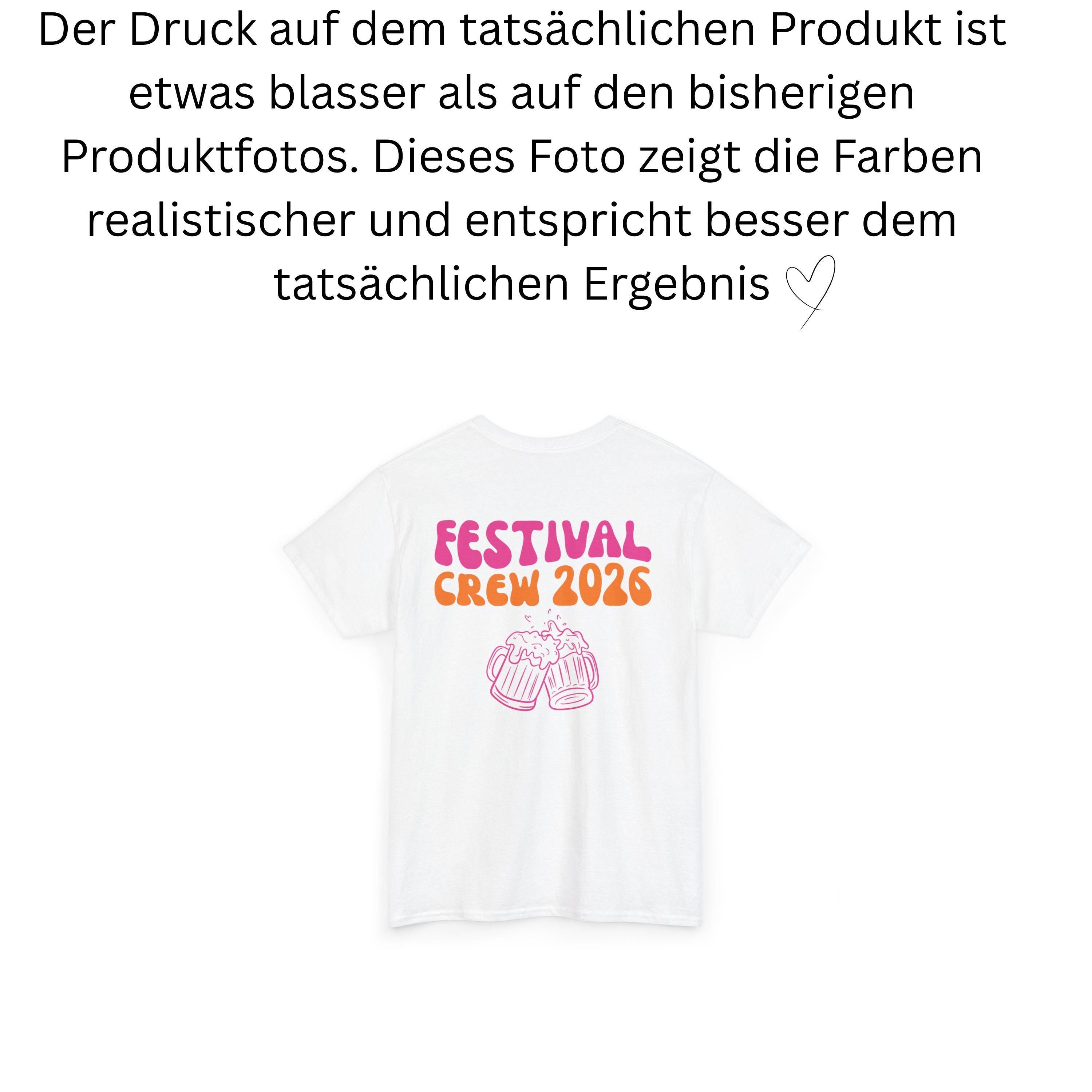 Festival Shirt - Festival Outfit Damen Herren – Lustiges Festival T Shirt Gruppe – Camping Shirt – Party Shirt Bier – Freunde - pink orange