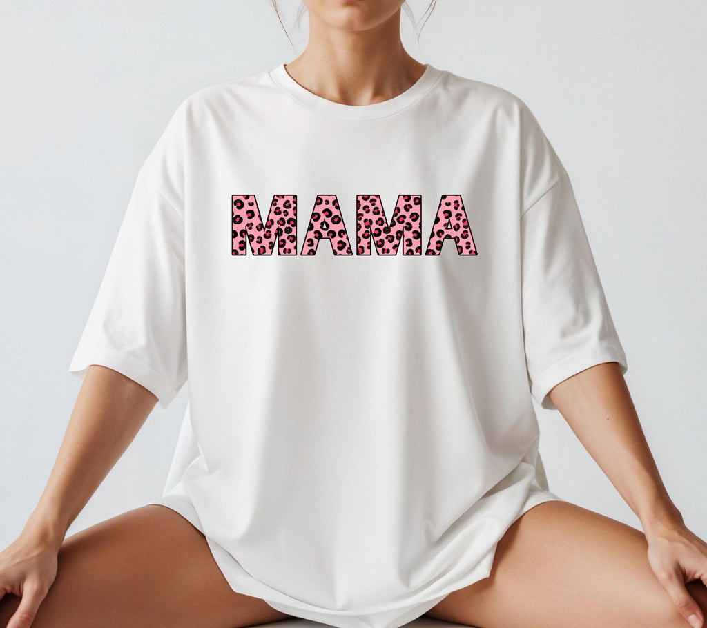 Mama Shirt Leo, Muttertag Shirt, pink, Geschenk Mama, Muttertagsgeschenk, Cool Moms Club, Mutti, Mutter, Geschenkidee, T Shirt Mama Leopard