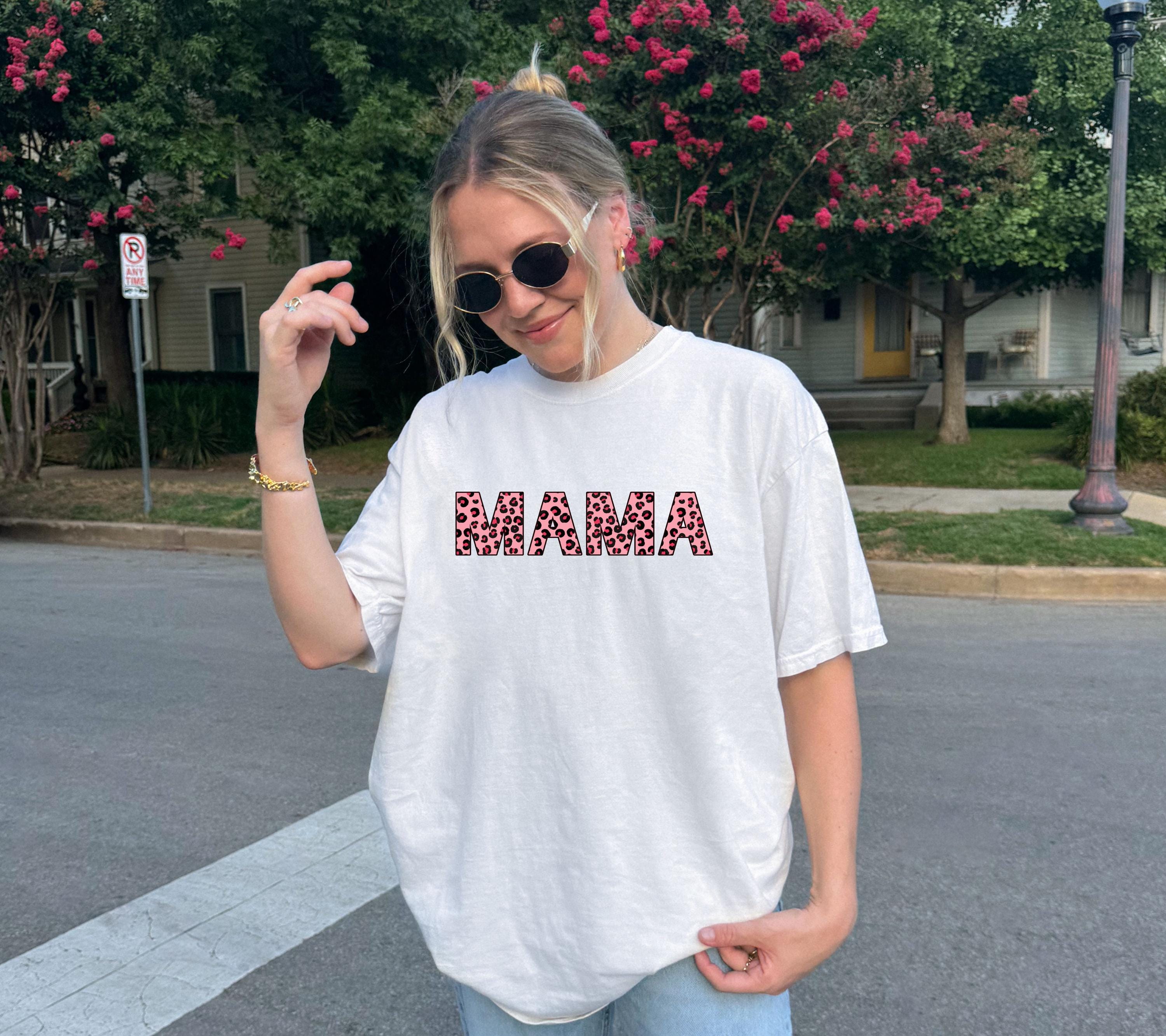 Mama Shirt Leo, Muttertag Shirt, pink, Geschenk Mama, Muttertagsgeschenk, Cool Moms Club, Mutti, Mutter, Geschenkidee, T Shirt Mama Leopard