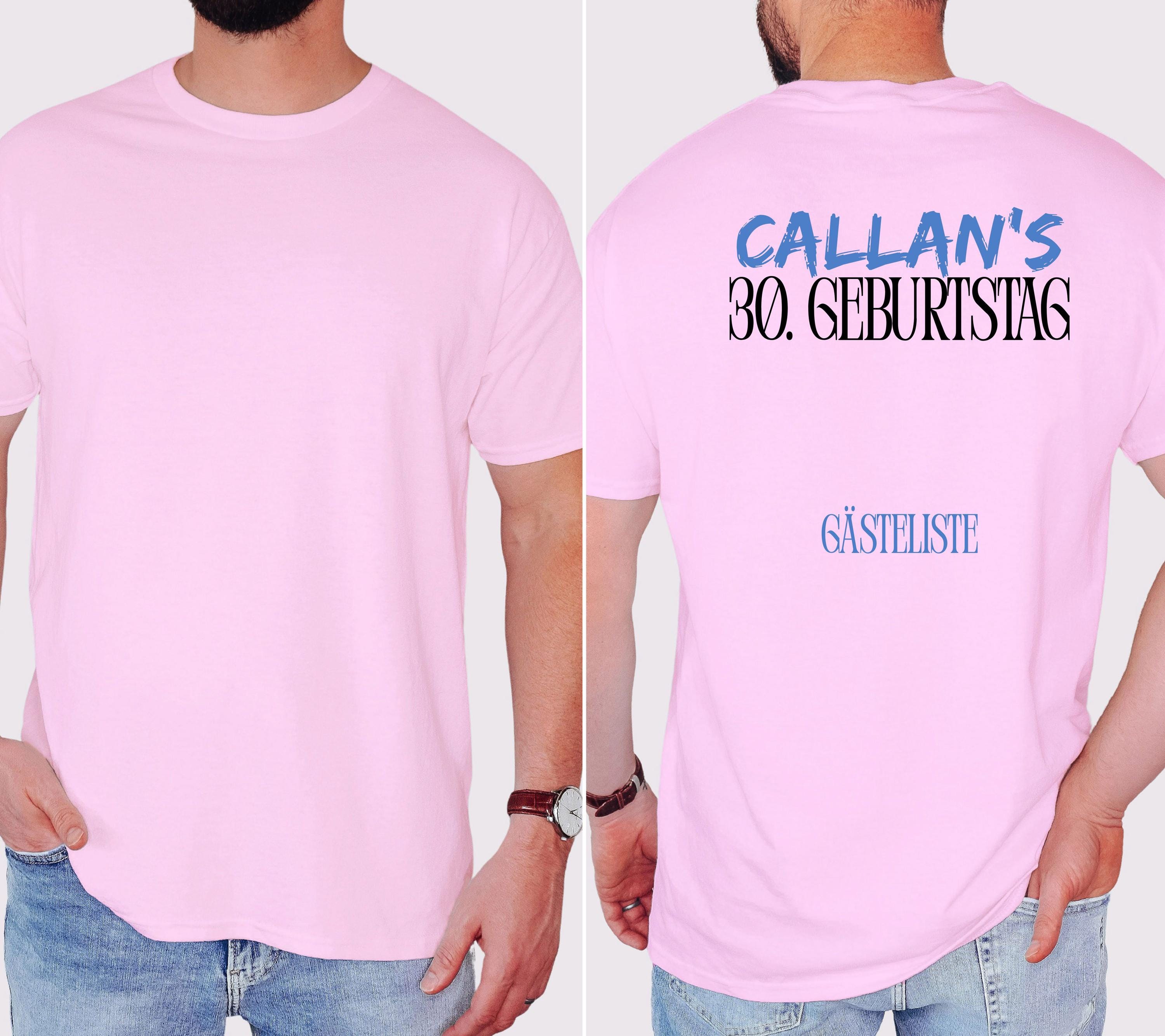 Geburtstagsshirt, Gästeliste, Unterschriften, zum Unterschreiben, personalisiert, Party T Shirt, Geburtstagsgeschenk Mann, Geschenkidee