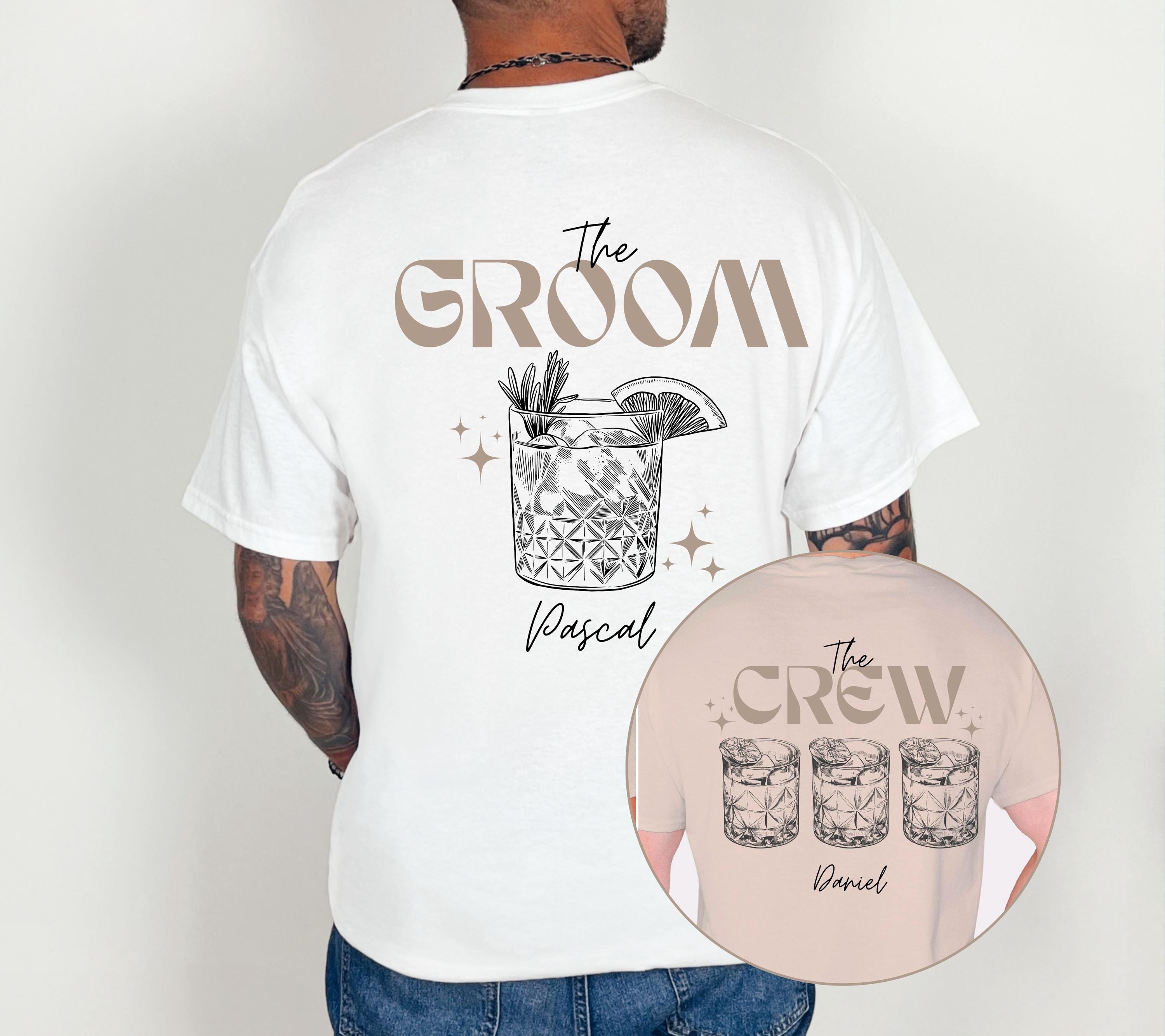 JGA Shirt Männer, Herren, Junggesellenabschied, Bräutigam Shirt, Groom, Team Shirts, JGA Shirt personalisiert, witzig, cool, JGA Herren weiß
