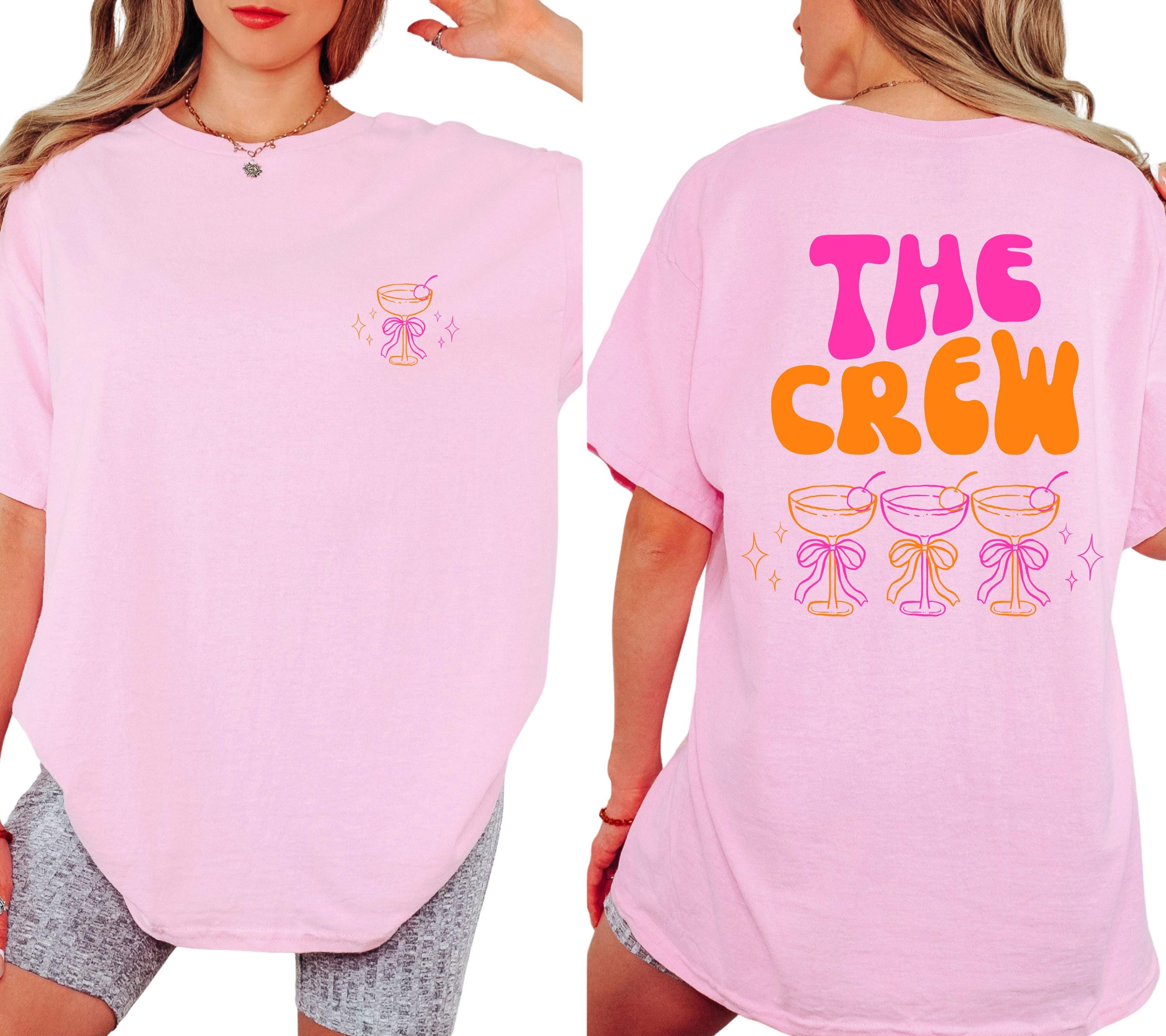 JGA Shirt pink orange, Junggesellinnenabschied Shirts, Backprint, Team, Braut Shirt, JGA Frauen, Gruppen T Shirt, Hochzeit, Team Shirts