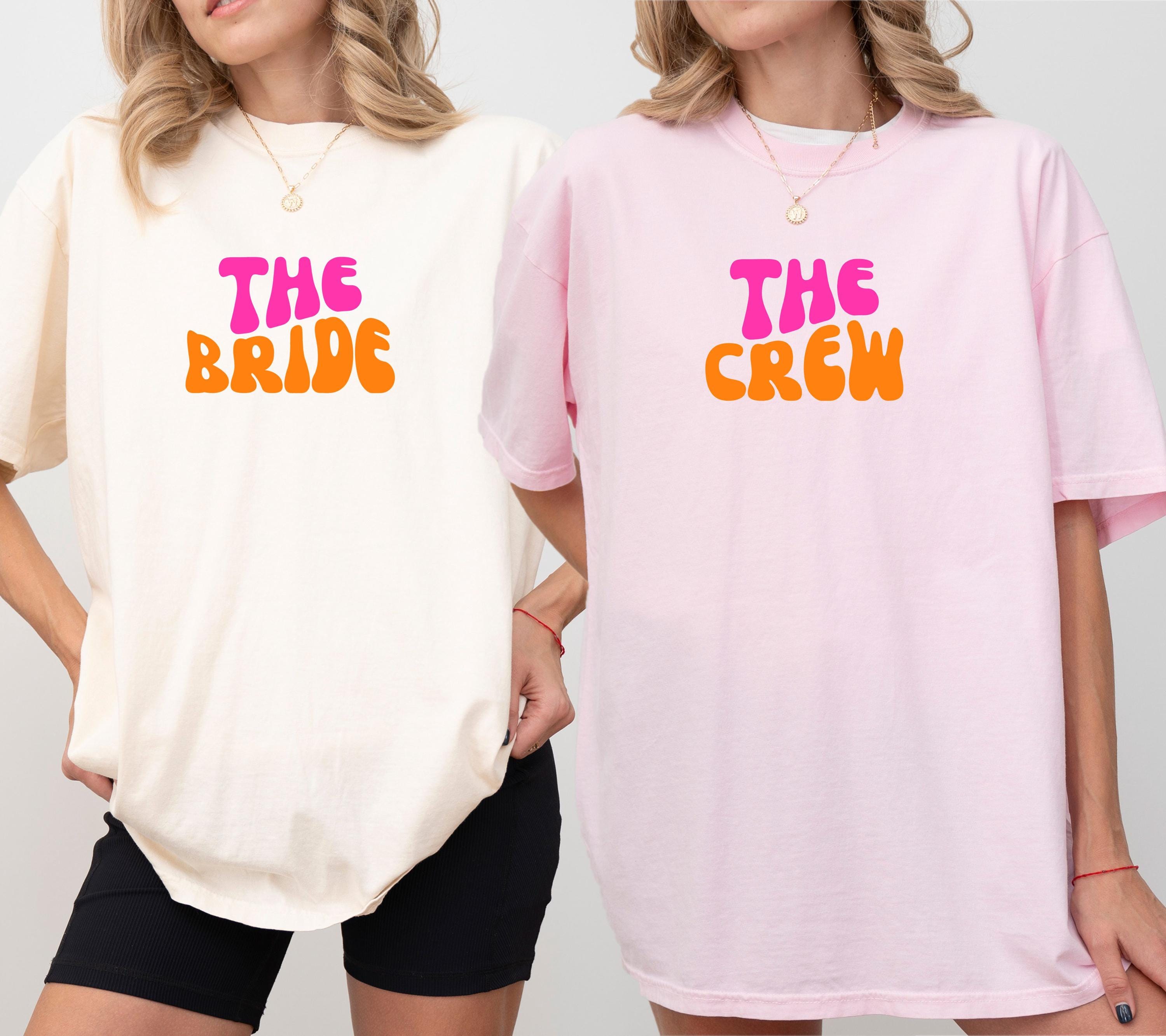 JGA Shirt, Junggesellenabschied Frau, JGA pink orange, Team Shirts, Braut Shirt, The Bride, JGA Frauen, Hochzeit, Accessoires, Geschenk Crew