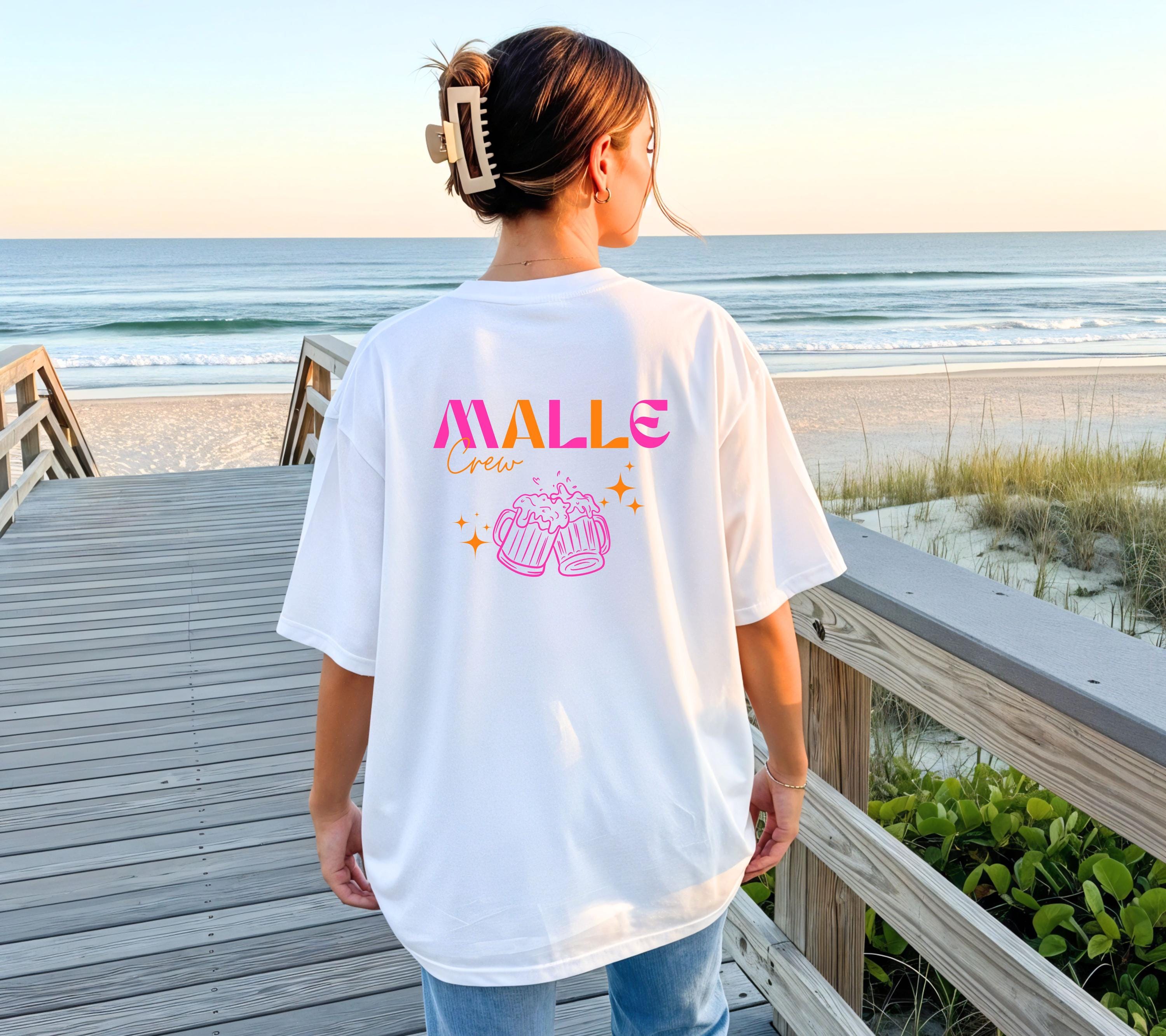 Malle Shirt, Team Shirts, Malle Crew, Malle Shirts, Backprint, Mallorca Shirt, Bier Shirt, Malle TShirt, Alkohol, Gruppenshirt, Mädelsurlaub