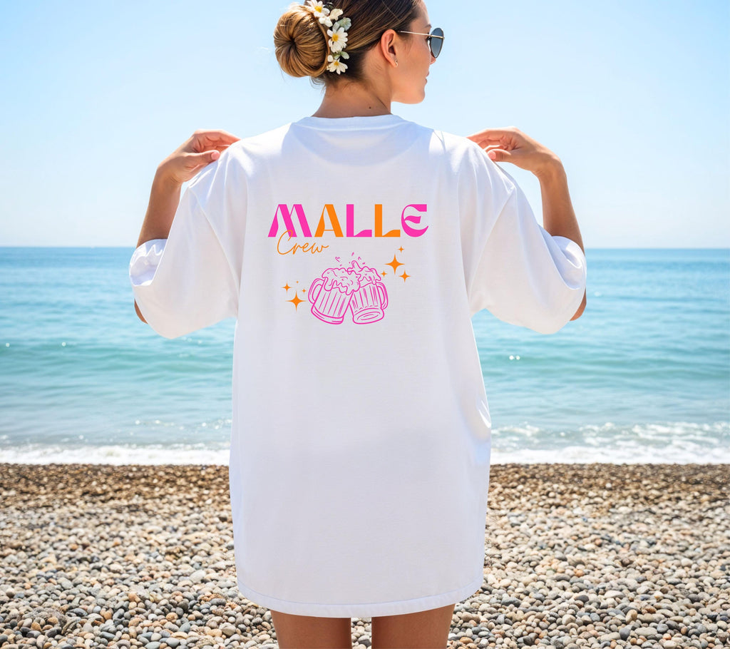Malle Shirt, Team Shirts, Malle Crew, Malle Shirts, Backprint, Mallorca Shirt, Bier Shirt, Malle TShirt, Alkohol, Gruppenshirt, Mädelsurlaub
