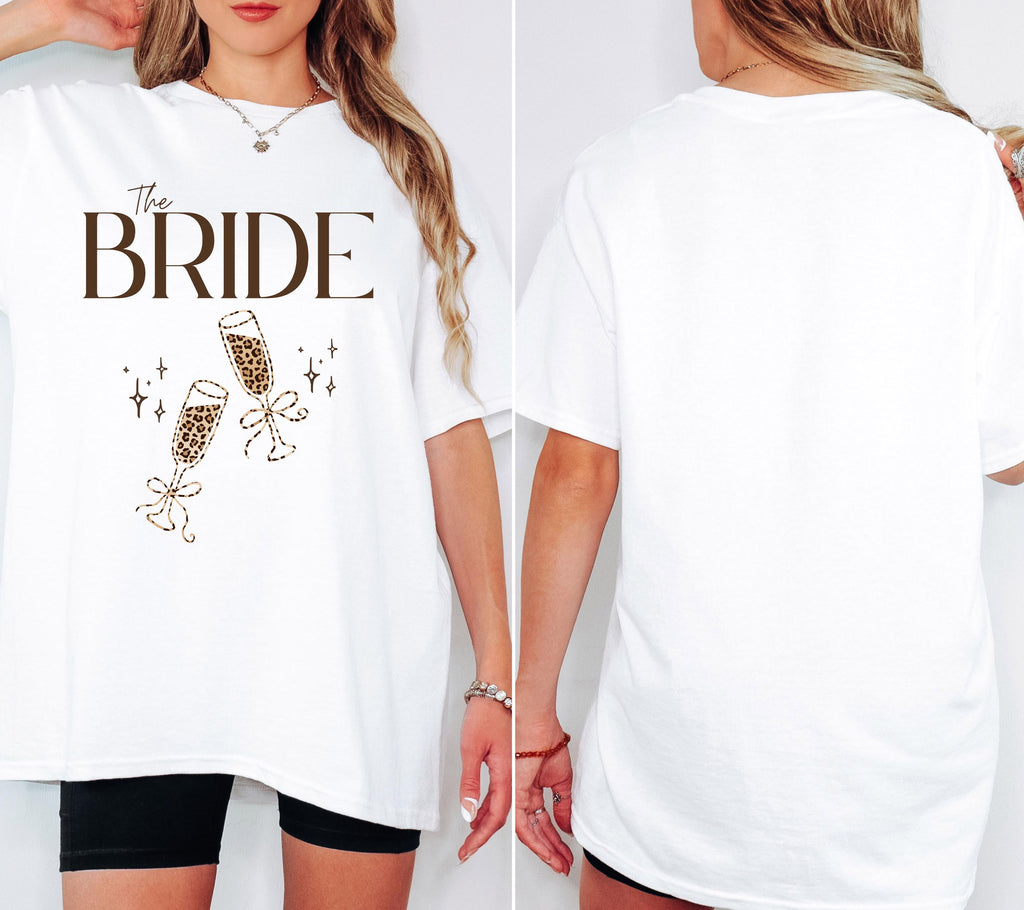 JGA Shirt, Junggesellenabschied Shirts, Team Bride, Braut Shirt , JGA Frauen, Gruppenshirt, Hochzeit, Leo Muster, Leopard Damen, Print vorne