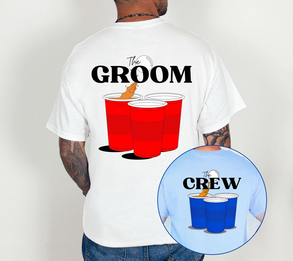 JGA Shirt Herren, Bierpong Shirt, Junggesellenabschied, Bräutigam, Team, Crew, Groom, Gruppenshirt, lustiges JGA Shirt, witzig, JGA Herren