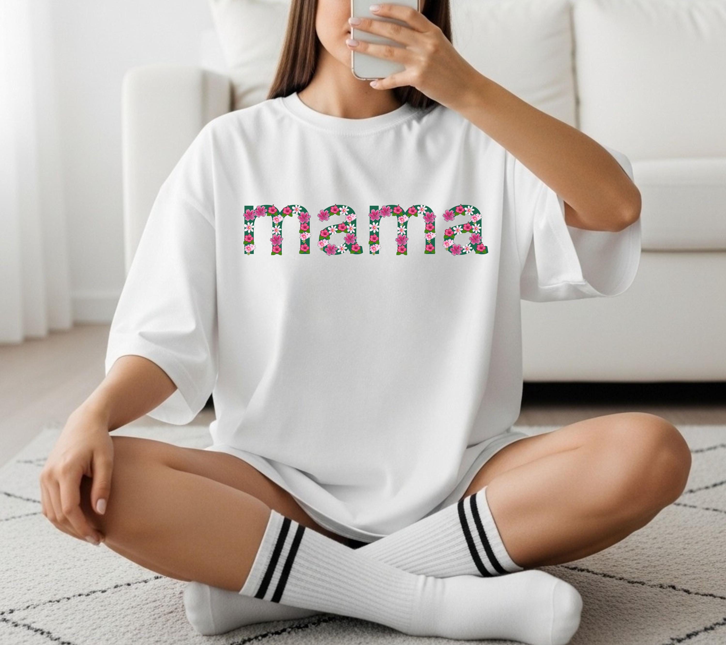 Mama Floral Shirt, Mothers Day Gift, Blumen Mama Shirt, Geschenk Mama, Mom Shirt, Flower Shirt, Muttertag Geschenk, Muttertagsgeschenk