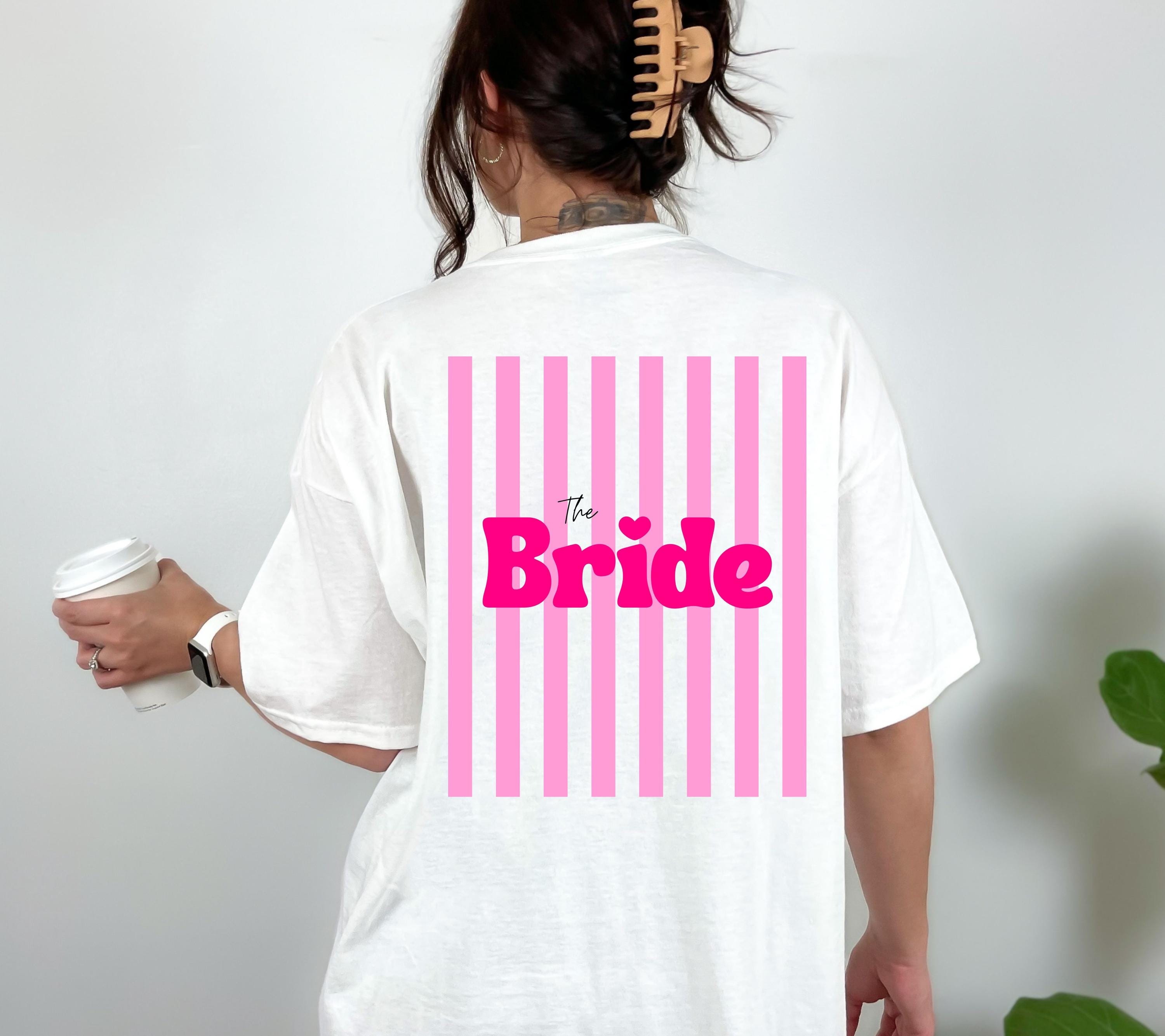 JGA Shirts Frauen, Bride und Crew, Junggesellenabschied, Team Shirts, Braut Shirt, The Bride, Hochzeit, Accessoires, Geschenk, pink, Herz