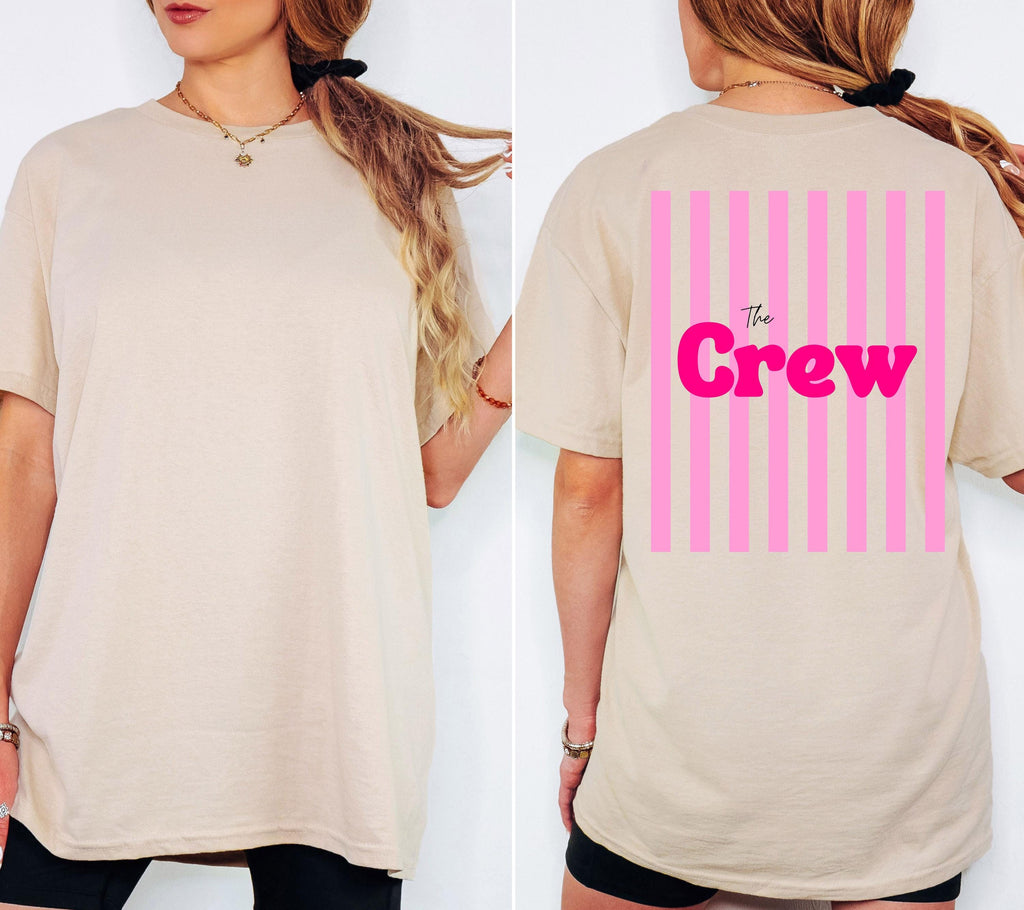 JGA Shirts Frauen, Bride und Crew, Junggesellenabschied, Team Shirts, Braut Shirt, The Bride, Hochzeit, Accessoires, Geschenk, pink, Herz