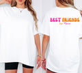 Beste Freundin Shirt, Best Friends Outfit, Bestie Shirt, Backprint Damen, pink orange, Geschenkidee Freundin, Freundinnen, BFF, Freundschaft
