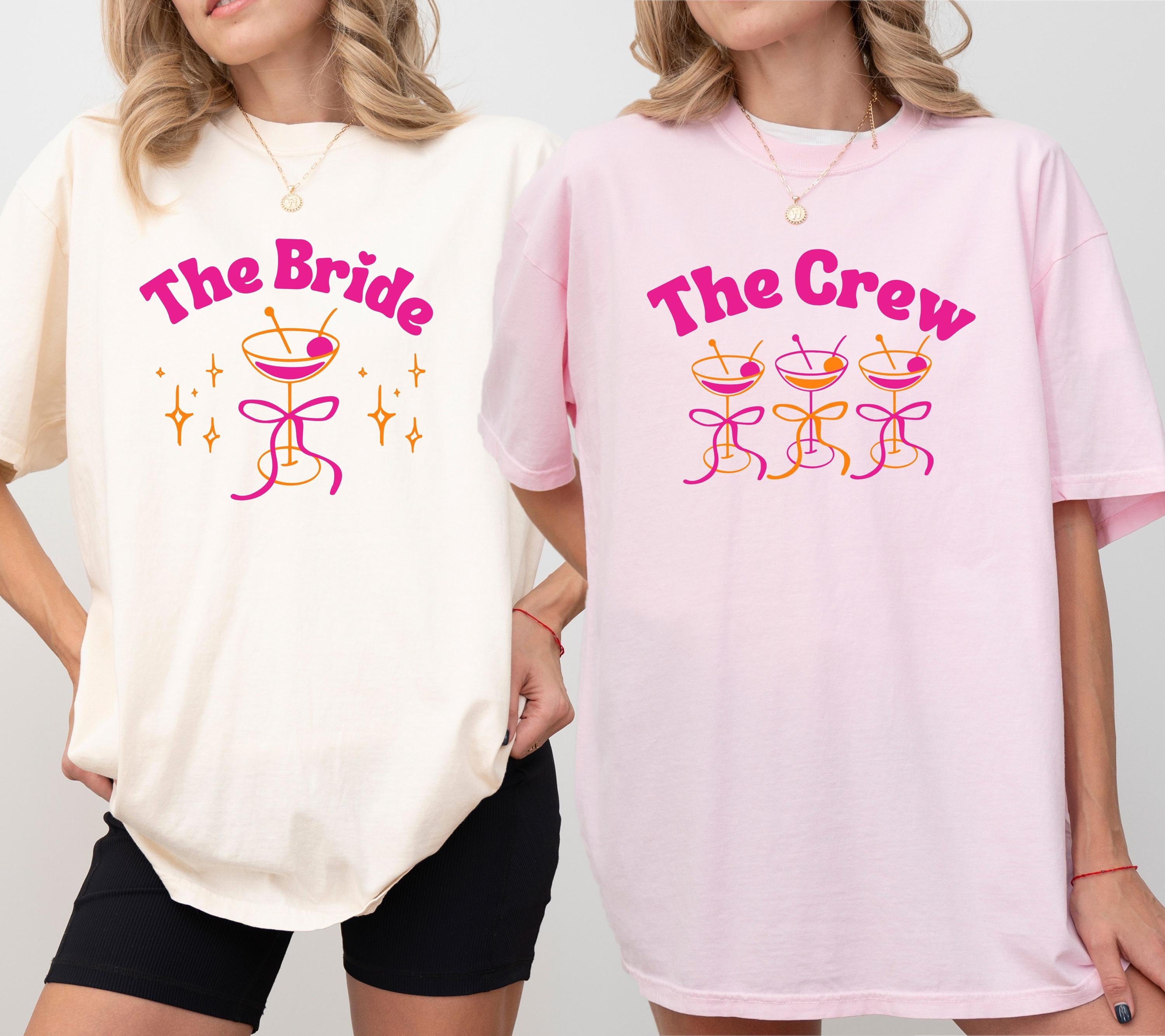 JGA Shirt, Junggesellenabschied Frau, JGA pink orange, Team Shirts, Braut Shirt, The Bride, JGA Frauen, Hochzeit, Accessoires, Geschenk Crew