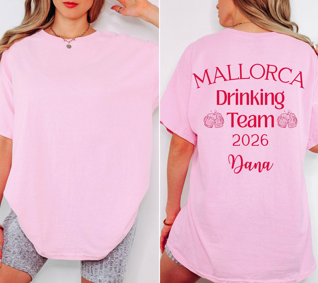 Malle Shirt, Mallorca Drinking Team 2026, Malle Club 2026, Malle Shirts, Malle TShirts, personalisiert, Bier Shirt, Sauf Shirt, Gruppenshirt
