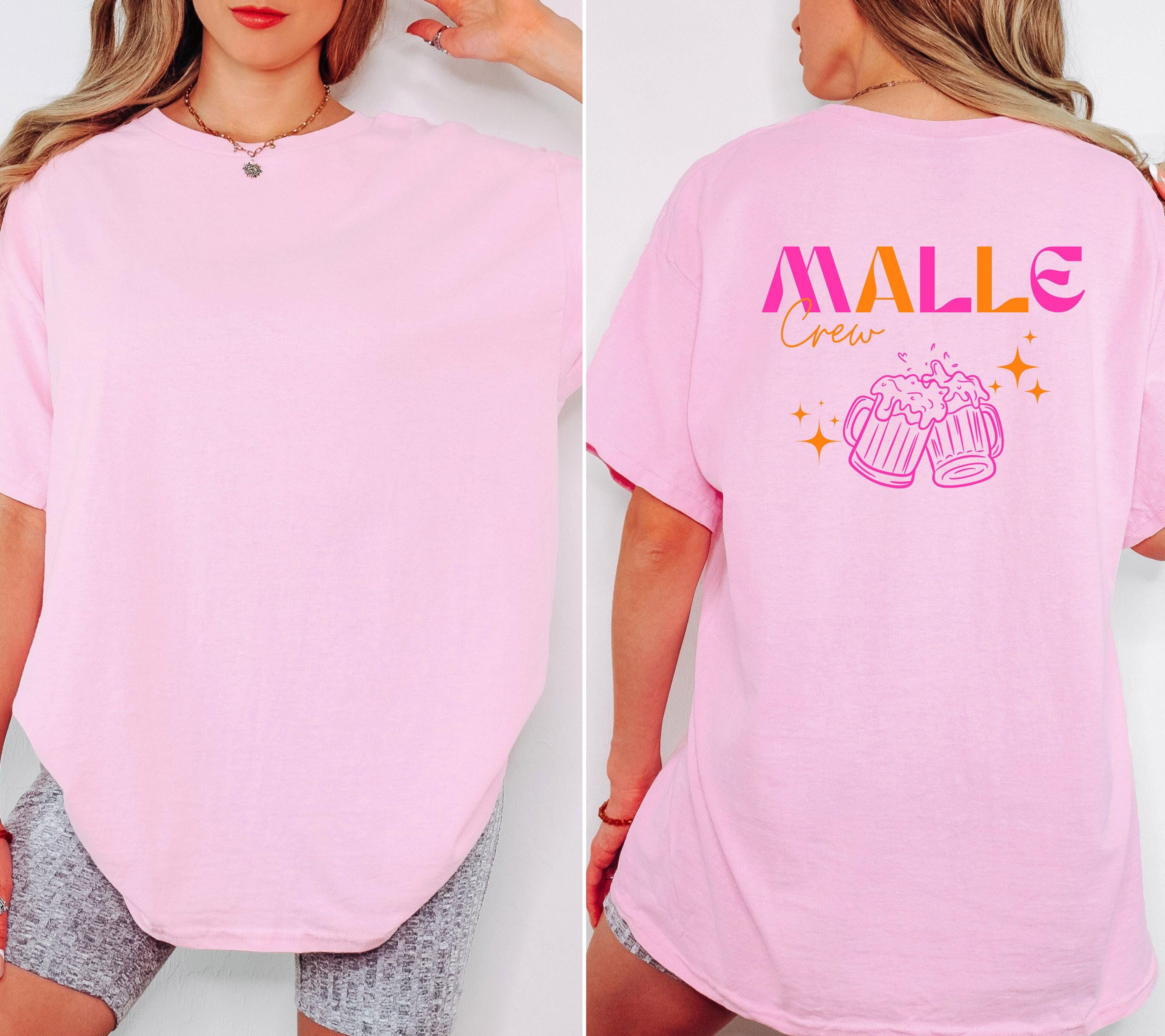 Malle Shirt, Team Shirts, Malle Crew, Malle Shirts, Backprint, Mallorca Shirt, Bier Shirt, Malle TShirt, Alkohol, Gruppenshirt, Mädelsurlaub