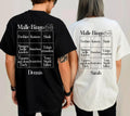 Malle Shirt Unisex, Malle Shirt Damen, Männer, Malle Bingo, Gruppenshirt, Backprint, Malle 2026, personalisiert, Mallorca TShirt, Bier Shirt