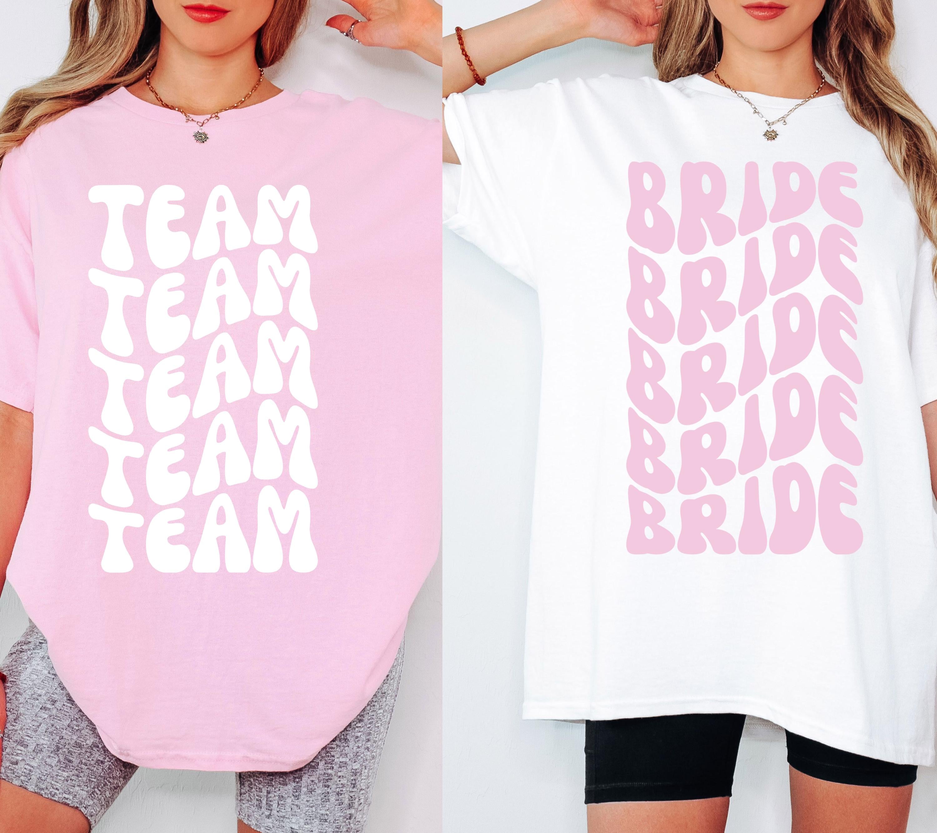 JGA Shirt, JGA Shirts Frauen, Junggesellinnenabschied, Team Braut, Braut Tshirt, Bride Shirt, JGA Frauen, Gruppen T Shirt, Damen Shirt rosa