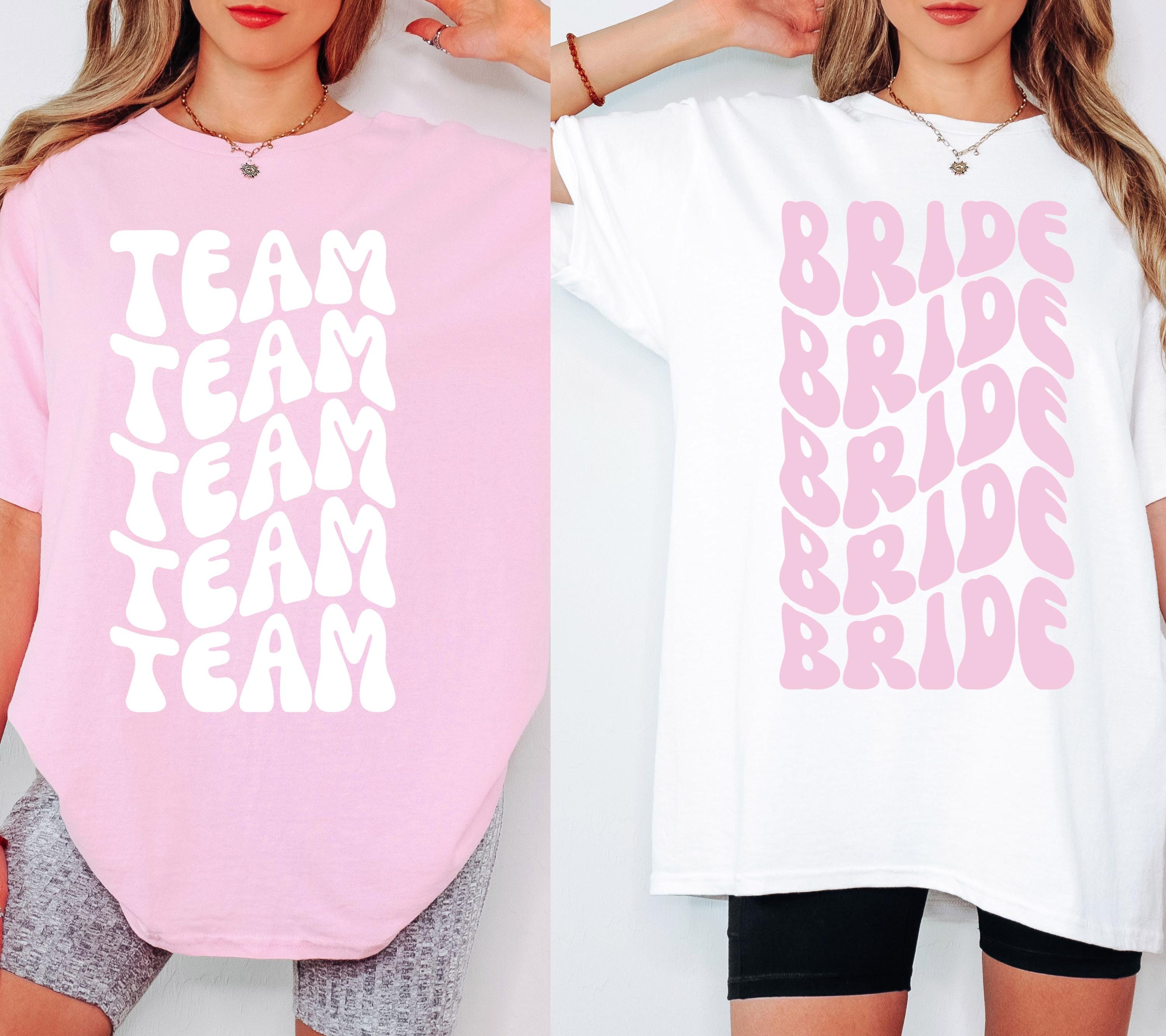 JGA Shirt, JGA Shirts Frauen, Junggesellinnenabschied, Team Braut, Braut Tshirt, Bride Shirt, JGA Frauen, Gruppen T Shirt, Damen Shirt rosa