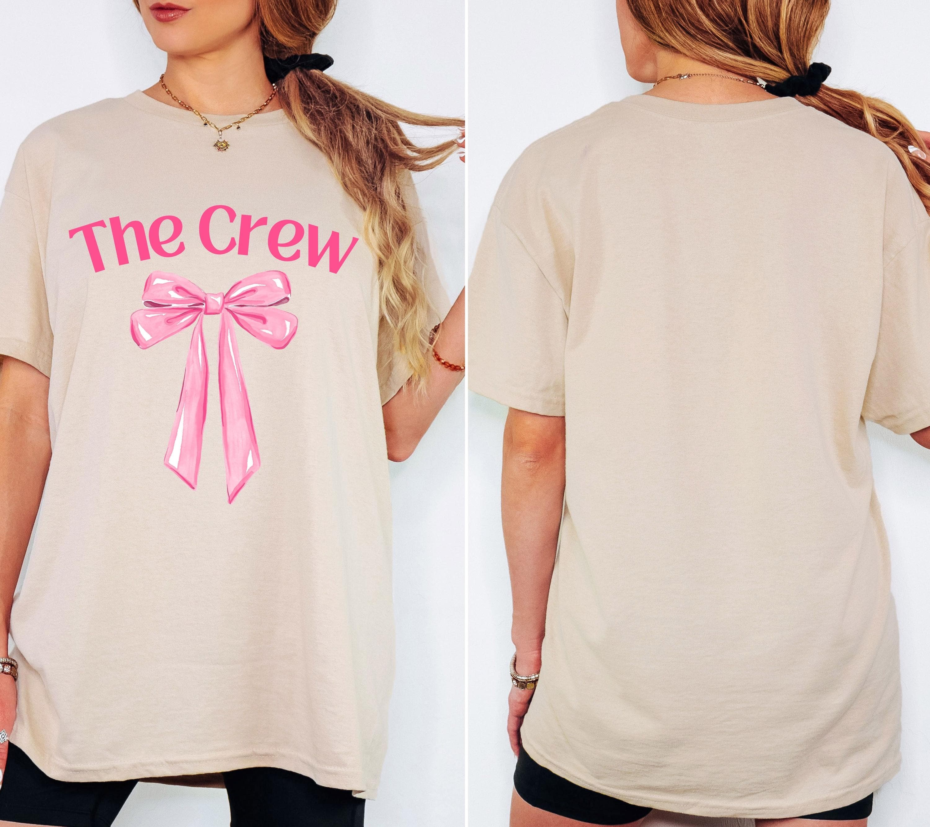 JGA Shirt rosa Schleife, Junggesellenabschied Frauen, Team Shirts, süßes Braut Shirt, The Bride, JGA Frauen, Hochzeit, Cute T-Shirt, Outfit