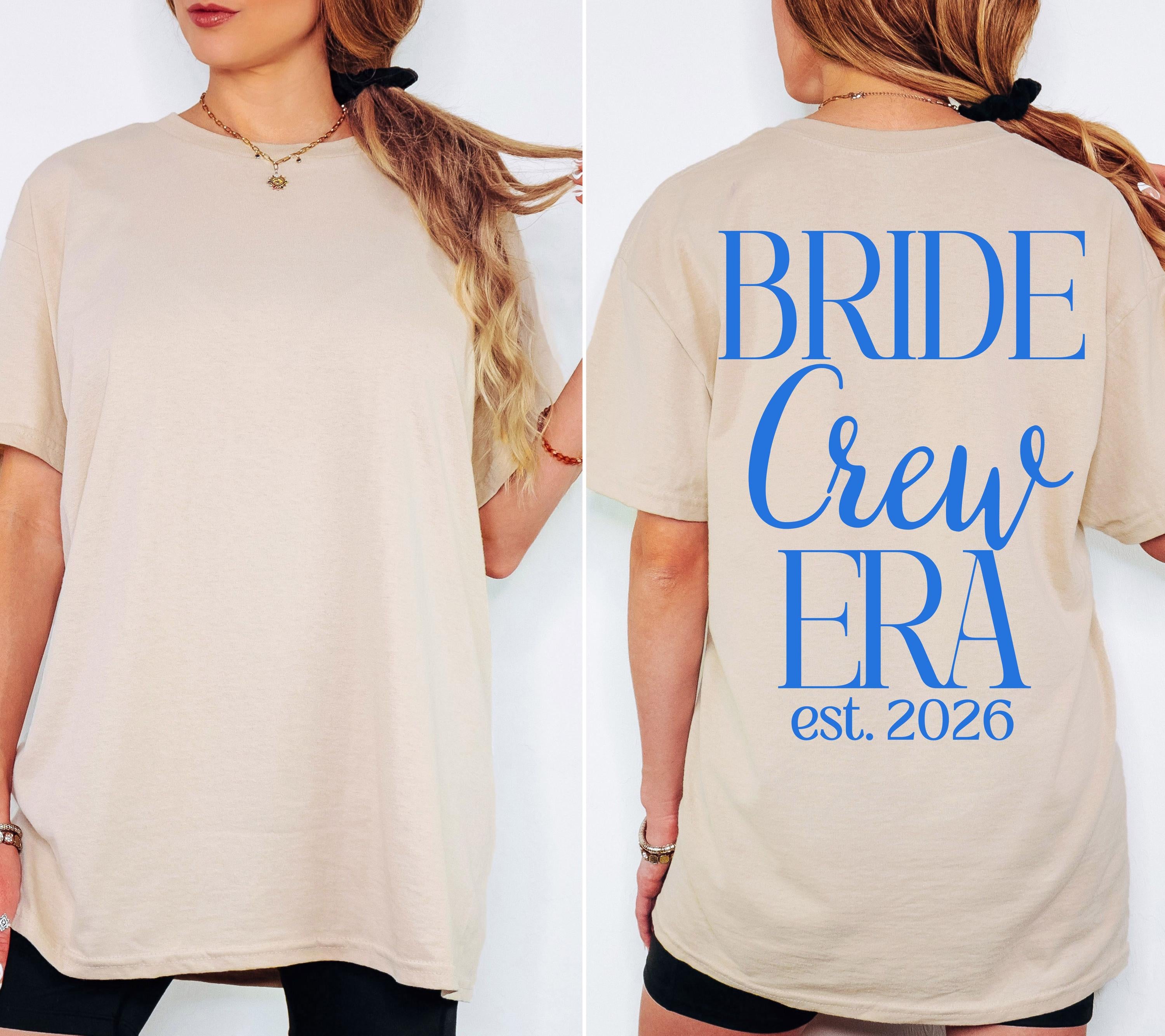 JGA Shirts Frauen, Hot Bride Era blau, Junggesellinnenabschied, Team Shirts, Braut Shirt, Hochzeit, Geschenk Braut, JGA Trend 2026, Outfit