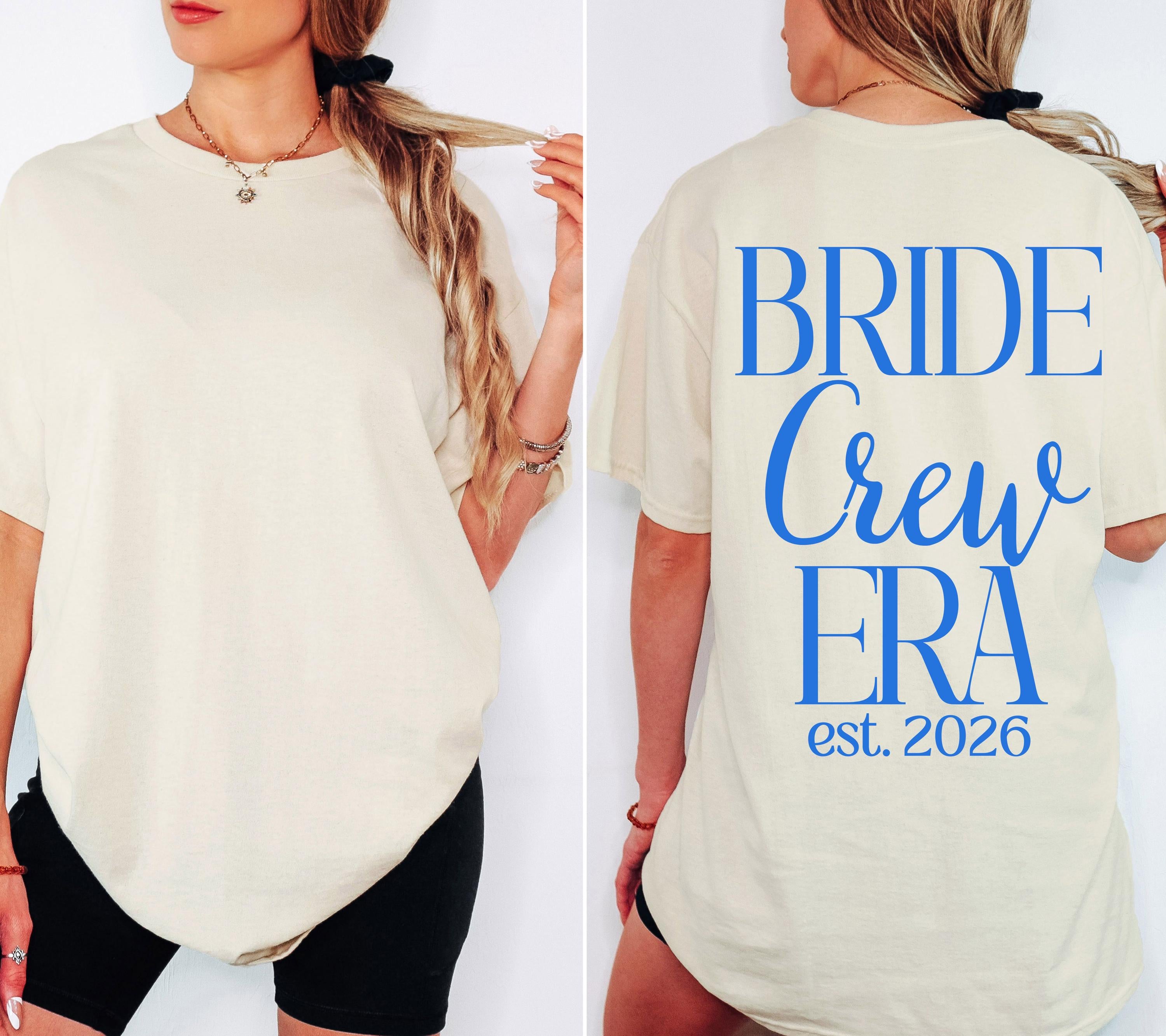 JGA Shirts Frauen, Hot Bride Era blau, Junggesellinnenabschied, Team Shirts, Braut Shirt, Hochzeit, Geschenk Braut, JGA Trend 2026, Outfit