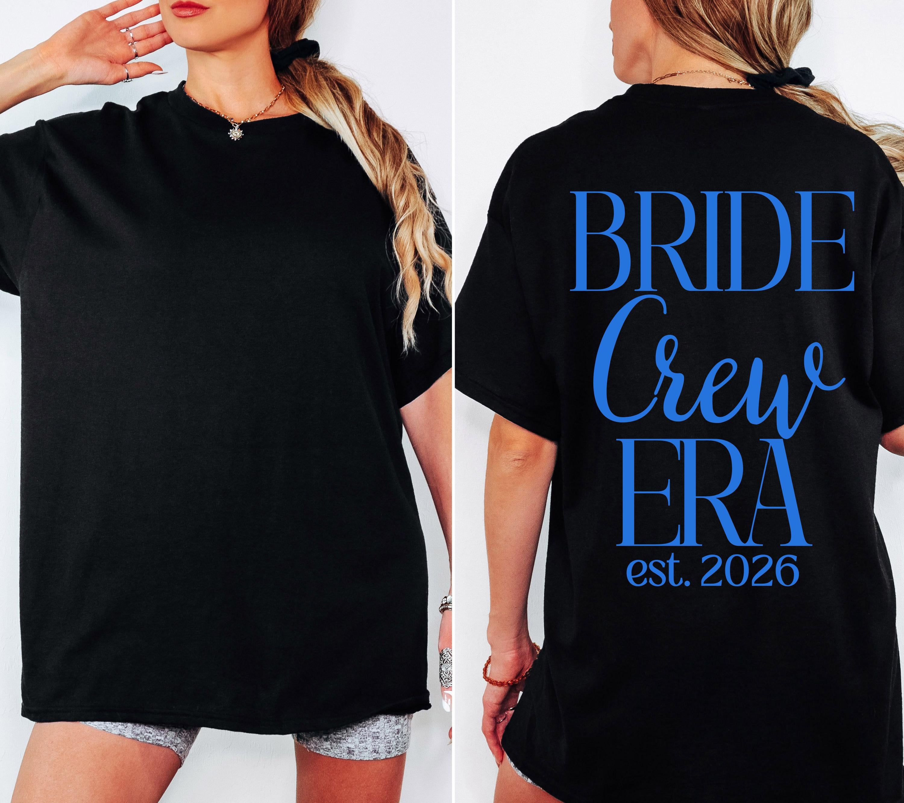 JGA Shirts Frauen, Hot Bride Era blau, Junggesellinnenabschied, Team Shirts, Braut Shirt, Hochzeit, Geschenk Braut, JGA Trend 2026, Outfit