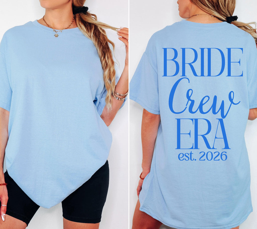 JGA Shirts Frauen, Hot Bride Era blau, Junggesellinnenabschied, Team Shirts, Braut Shirt, Hochzeit, Geschenk Braut, JGA Trend 2026, Outfit