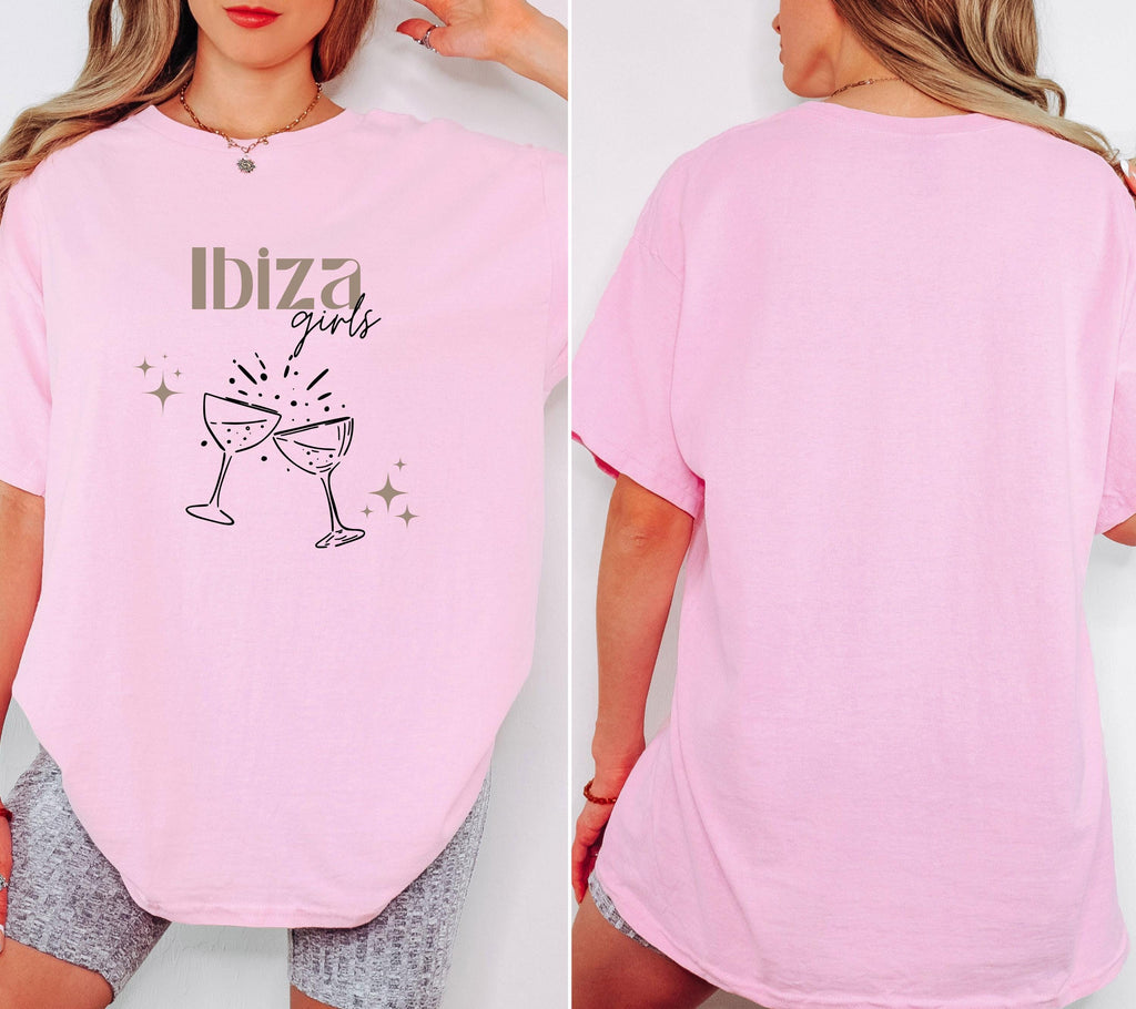 Ibiza Shirt, Boho, Beige, Ibiza 2026, Ibiza T Shirts, Mädelstrip Shirts, Gruppenshirt Mädels, Frauen, Cocktail, Sommer, Urlaub, Girlstrip