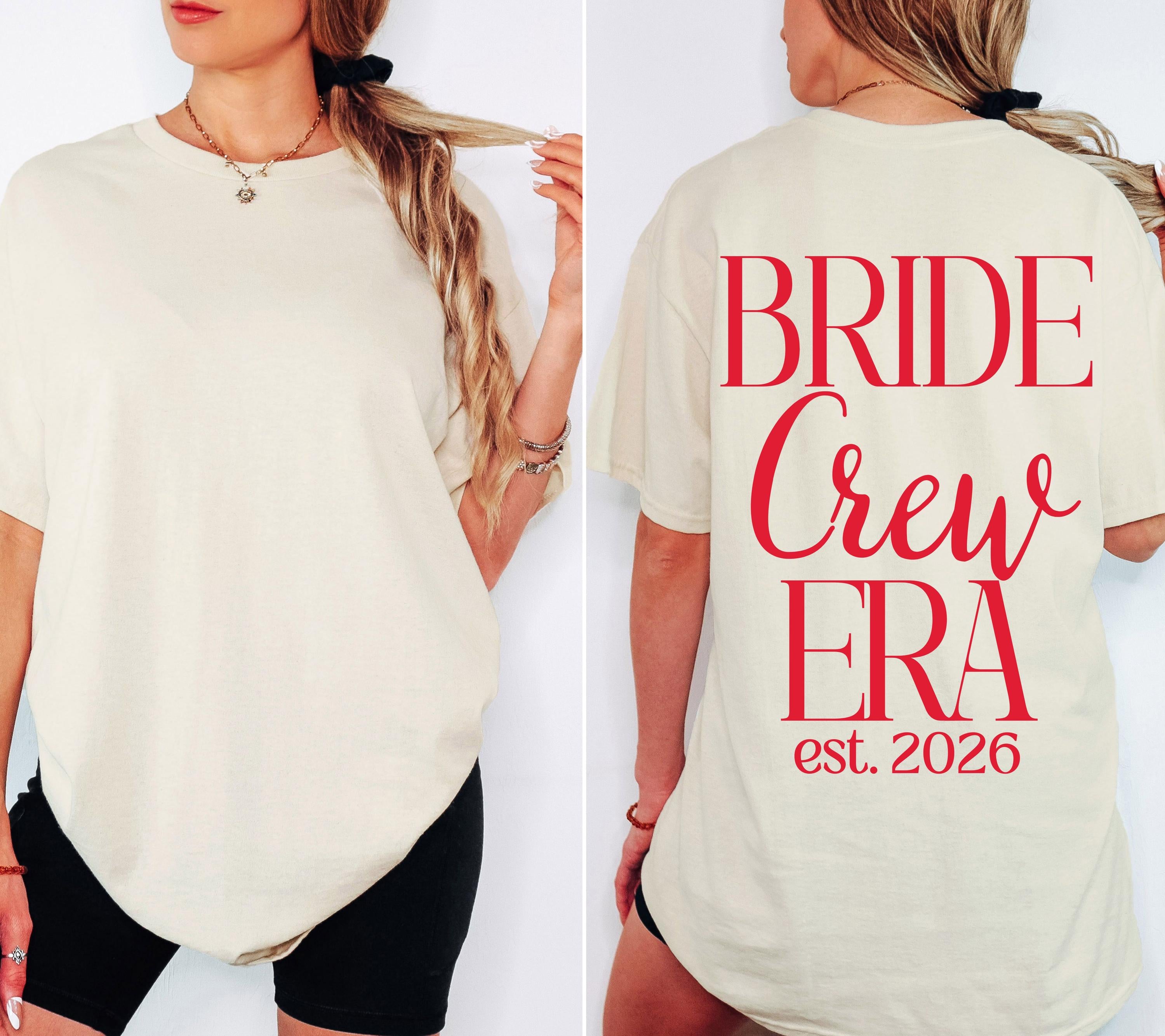 JGA Shirts Frauen, Hot Bride Era rot, Junggesellinnenabschied, Team Shirts, Braut Shirt, Hochzeit, Geschenk Braut, JGA Trend 2026, Pinterest