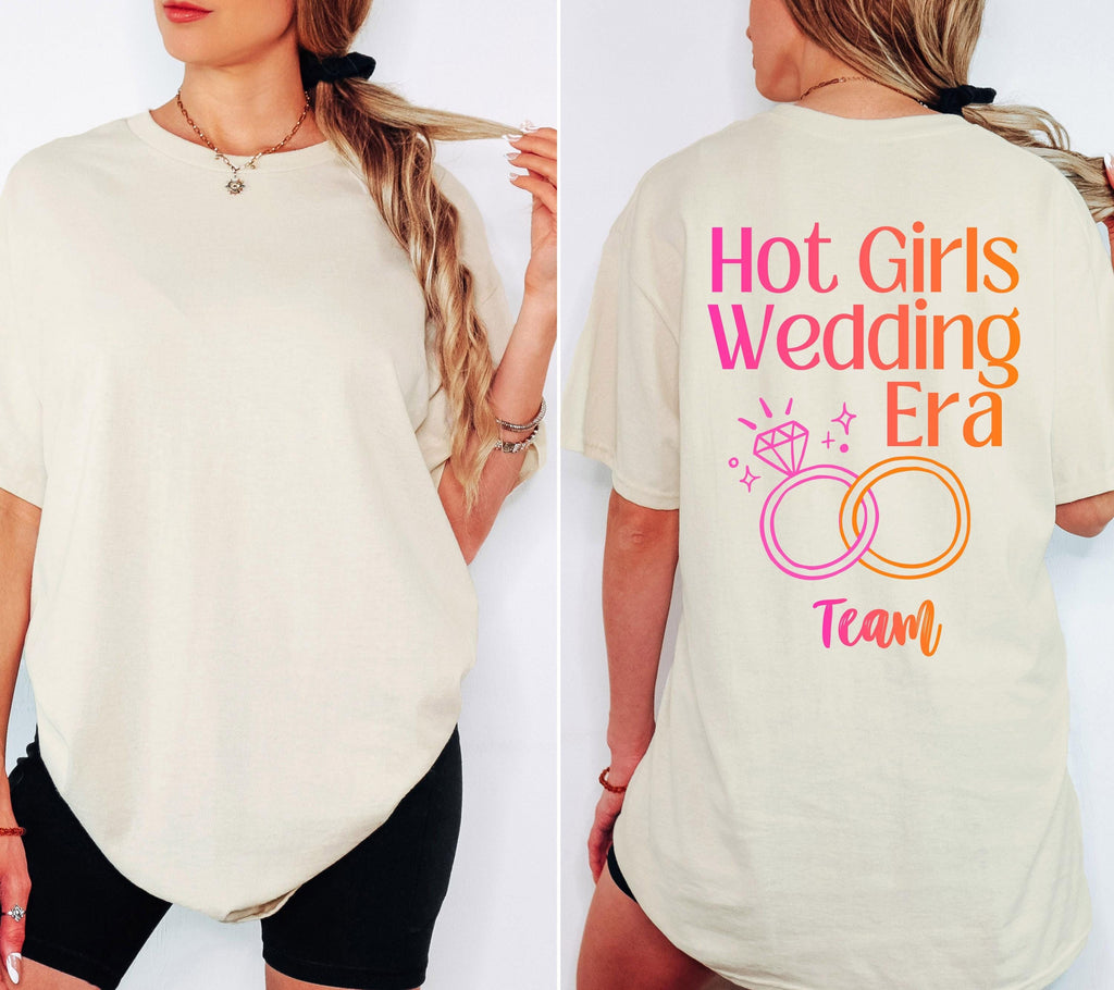 JGA Shirts Frauen, Hot Girls Wedding Era, Junggesellinnenabschied, Team Shirts, Braut Shirt, Hochzeit, Geschenk Braut, JGA Trend 2026 Outfit
