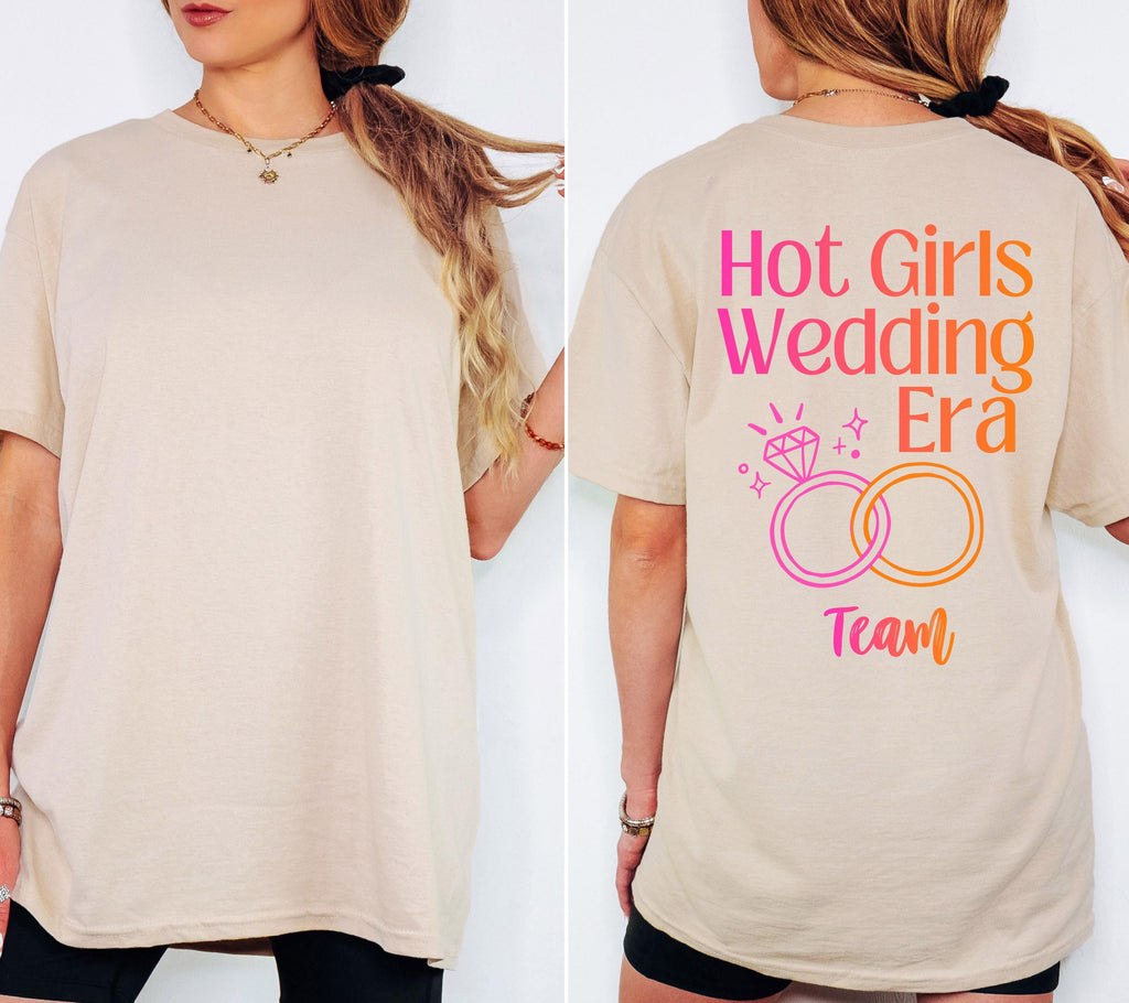 JGA Shirts Frauen, Hot Girls Wedding Era, Junggesellinnenabschied, Team Shirts, Braut Shirt, Hochzeit, Geschenk Braut, JGA Trend 2026 Outfit