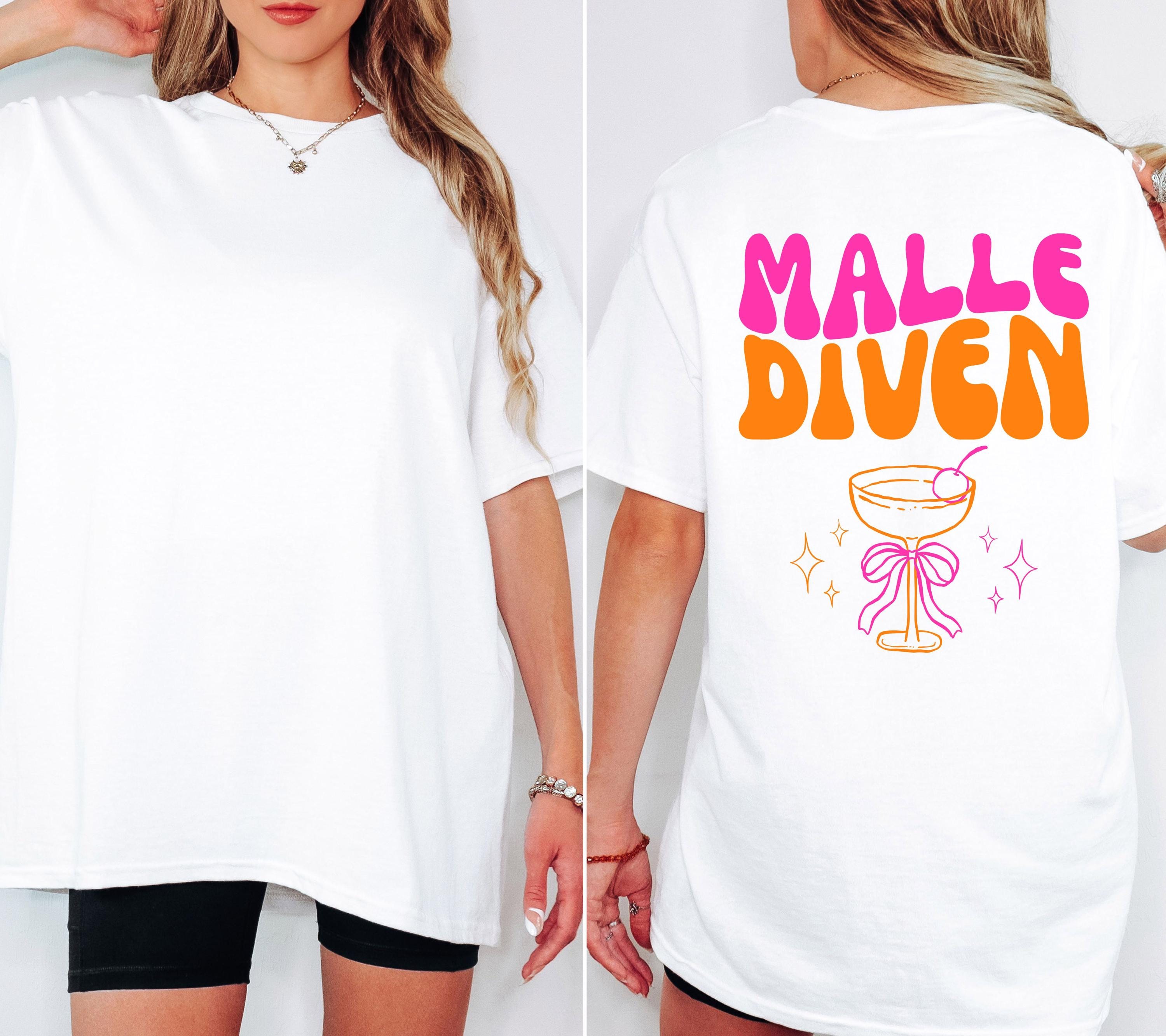 Malle Shirt, Malle Diven, Backprint Shirt, Malle 2026, Malle T Shirt, Mallorca Shirts, Sekt Shirt, Cocktail, Sauf Shirt, Gruppenshirt, pink