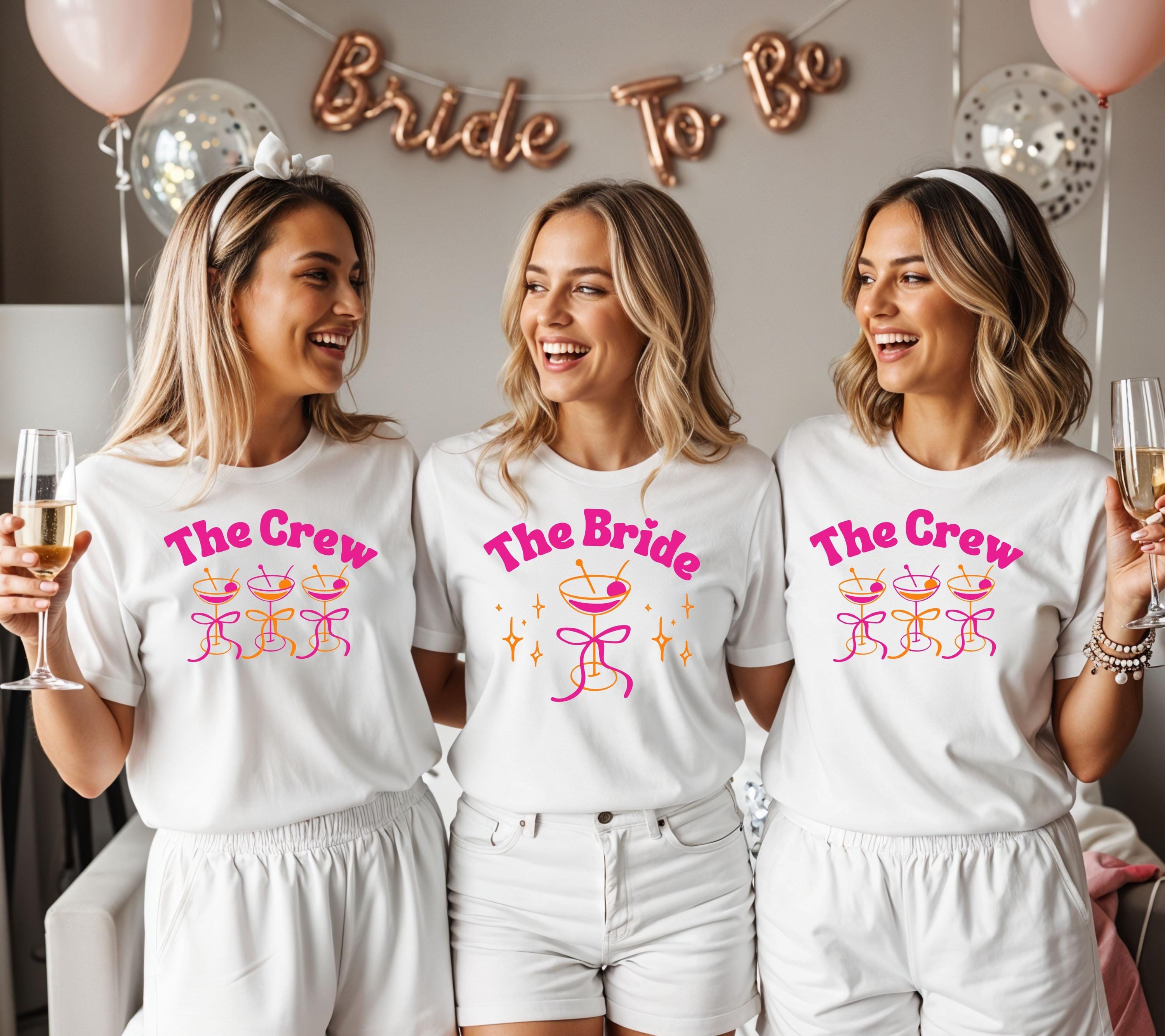 JGA Shirt, Junggesellenabschied Frau, JGA pink orange, Team Shirts, Braut Shirt, The Bride, JGA Frauen, Hochzeit, Accessoires, Geschenk Crew