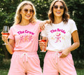 JGA Shirt, Junggesellenabschied Frau, JGA pink orange, Team Shirts, Braut Shirt, The Bride, JGA Frauen, Hochzeit, Accessoires, Geschenk Crew