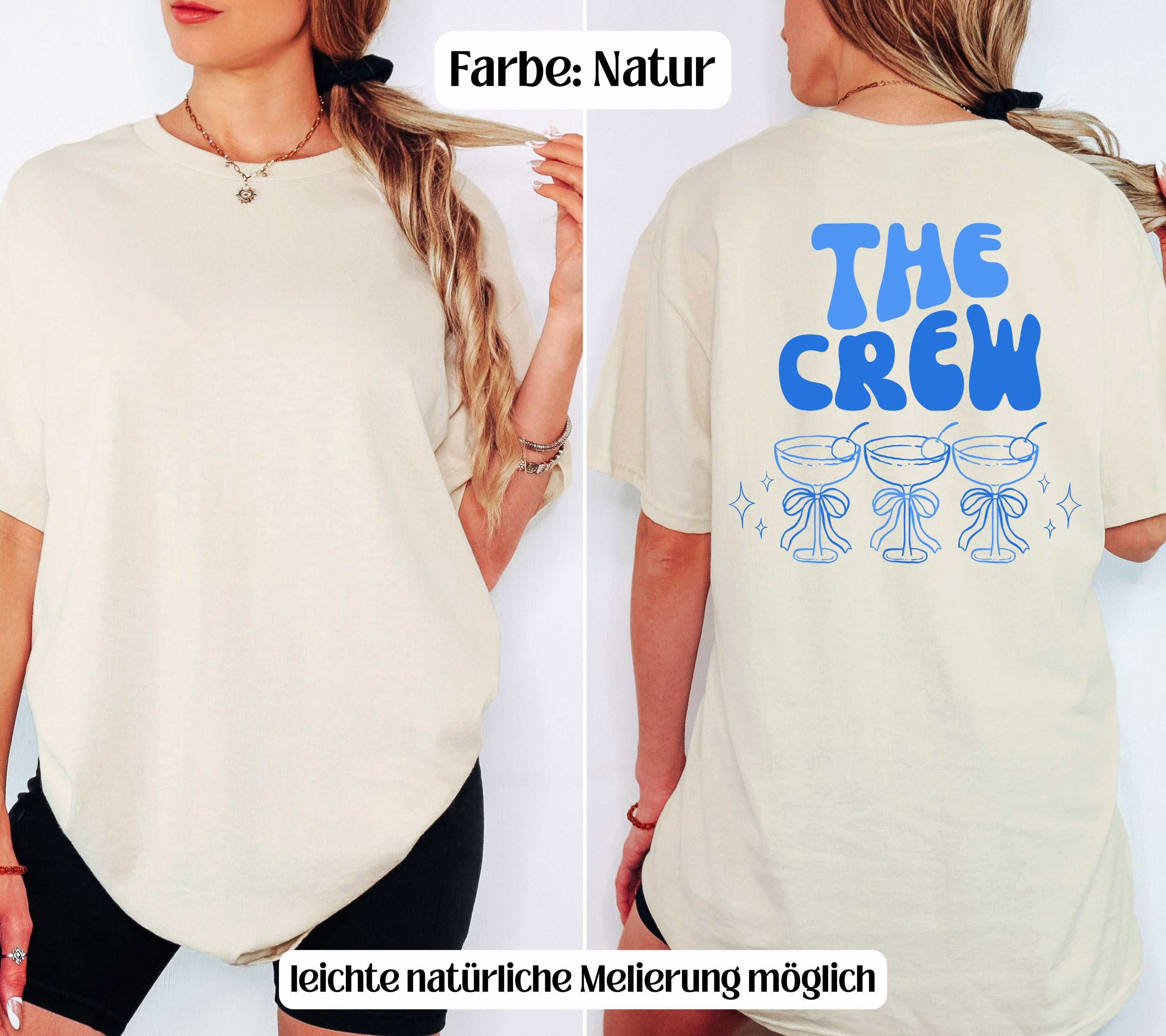 JGA T-Shirt Backprint, Junggesellinnenabschied Shirts, JGA Shirts blau, Bride, Team, Braut Shirt, JGA Frauen, Gruppen Shirt, Hochzeit Shirt