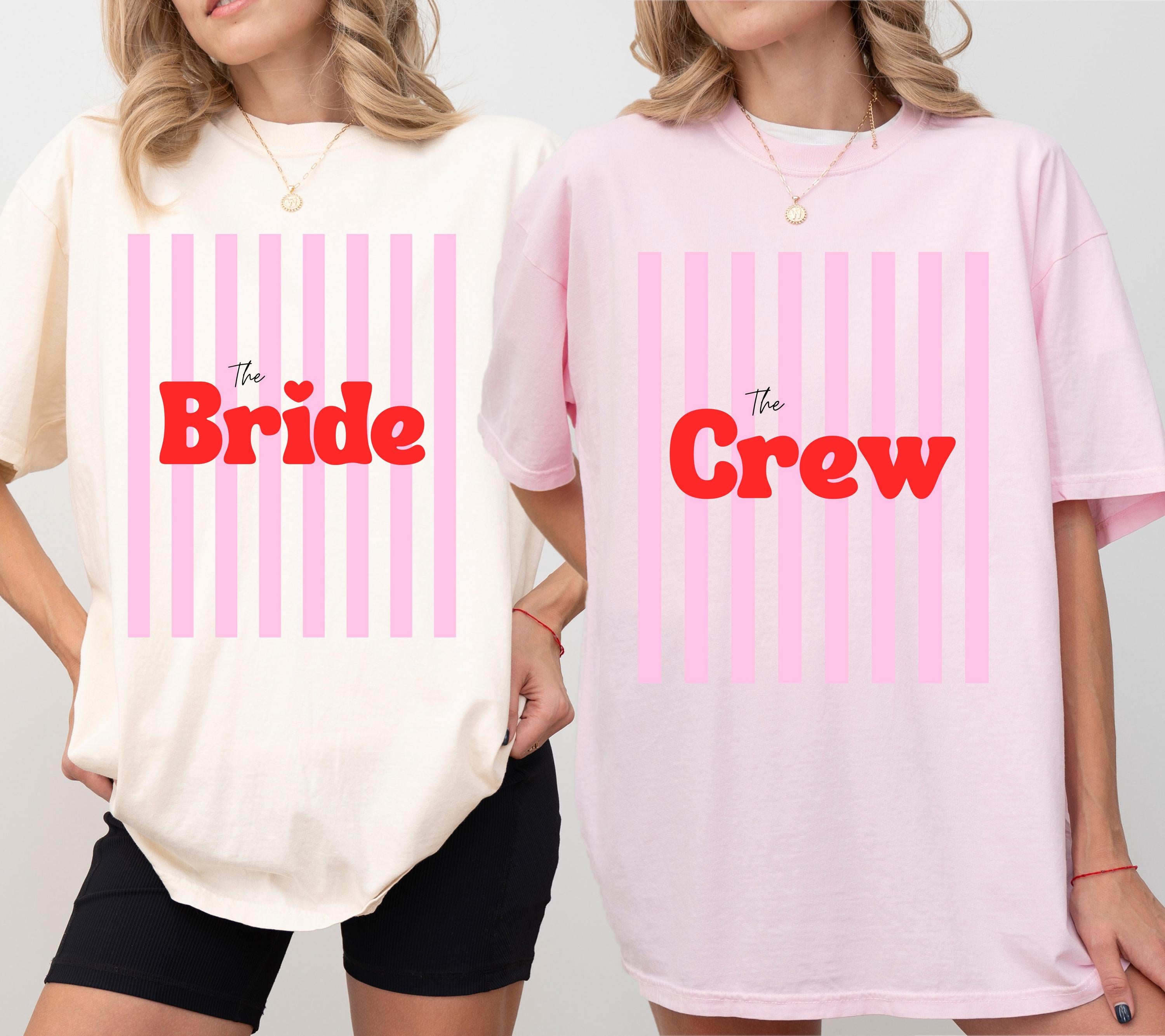 JGA Shirt, Junggesellenabschied Frau, JGA pink orange, Team Shirts, Braut Shirt, The Bride, JGA Frauen, Hochzeit, Accessoires, Geschenk Crew