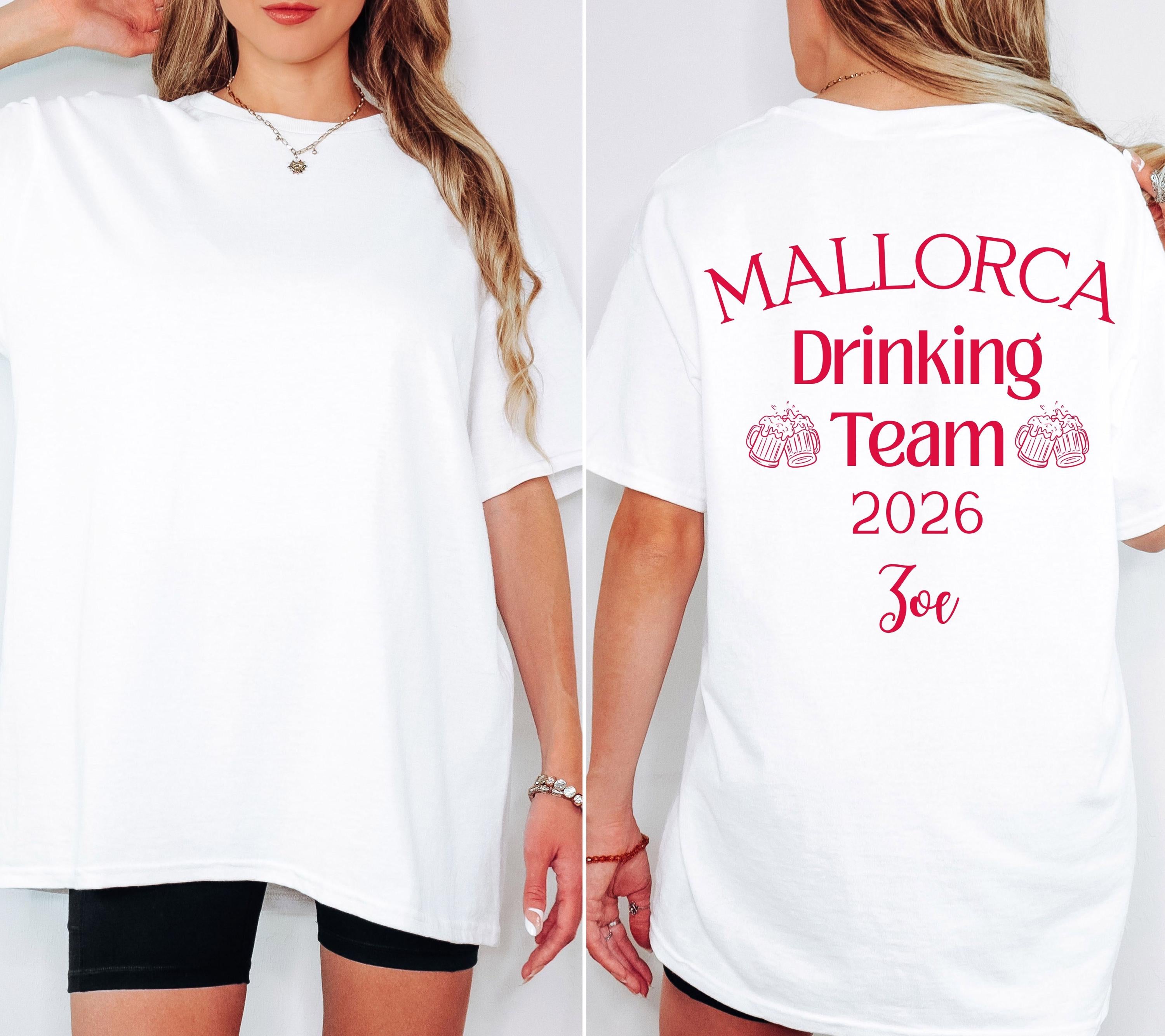 Malle Shirt, Mallorca Drinking Team 2026, Malle Club 2026, Malle Shirts, Malle TShirts, personalisiert, Bier Shirt, Sauf Shirt, Gruppenshirt