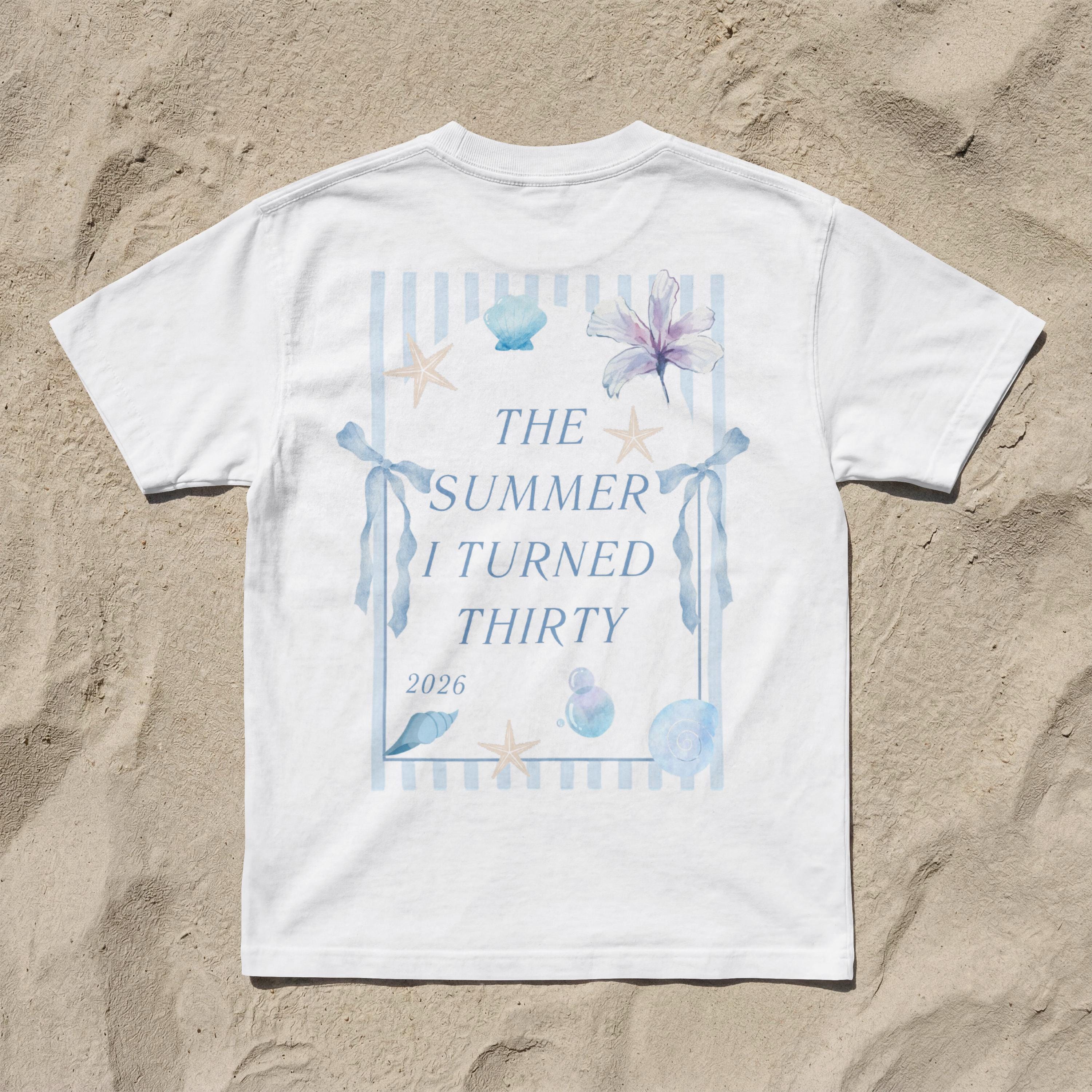 The summer I turned eighteen, Geburtstagsshirt, personalisiertes 18. Geburtstag Shirt, Geschenkidee Geburtstag achtzehn, 18 Jahre, Birthday