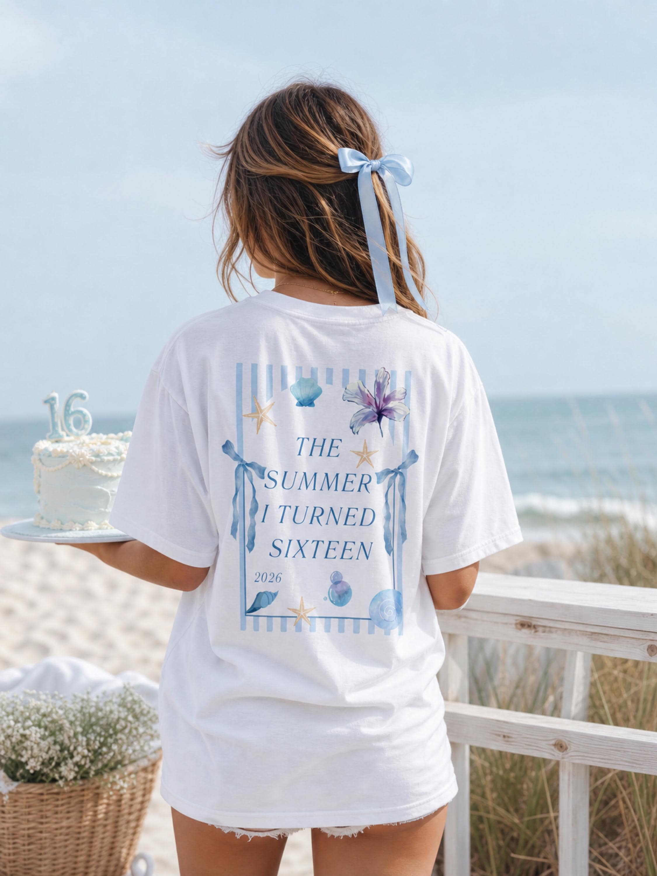 The summer I turned eighteen, Geburtstagsshirt, personalisiertes 18. Geburtstag Shirt, Geschenkidee Geburtstag achtzehn, 18 Jahre, Birthday