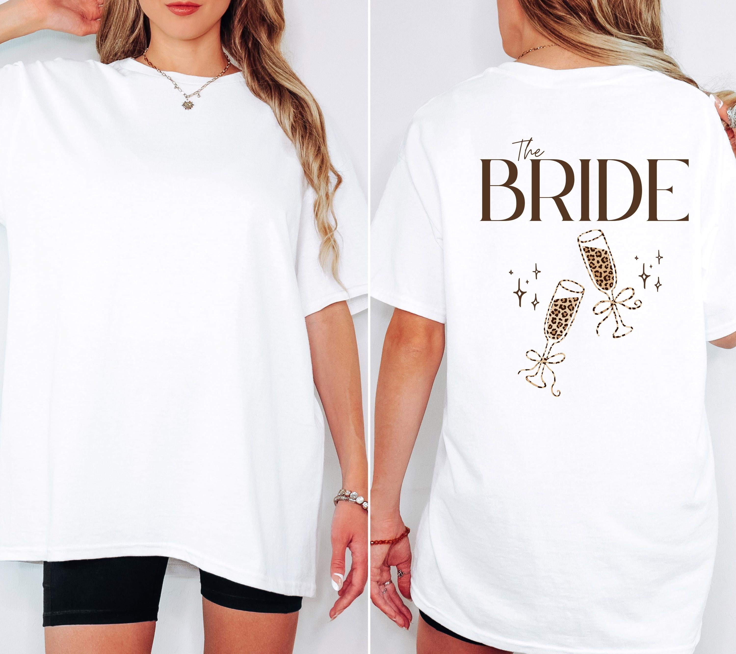 JGA Shirt, Junggesellenabschied Shirts, Team Bride, Braut Shirt , JGA Frauen, personalisierte Jga Shirts, Leo Muster, Leopard Damen, hinten