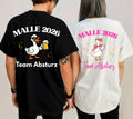 Malle Shirt Unisex, Ente, Malle 2026, Malle Shirts, Team Absturz, Mallorca T-Shirt, Bier Shirt, Gruppenshirt, lustige Shirts, Frauen, Männer