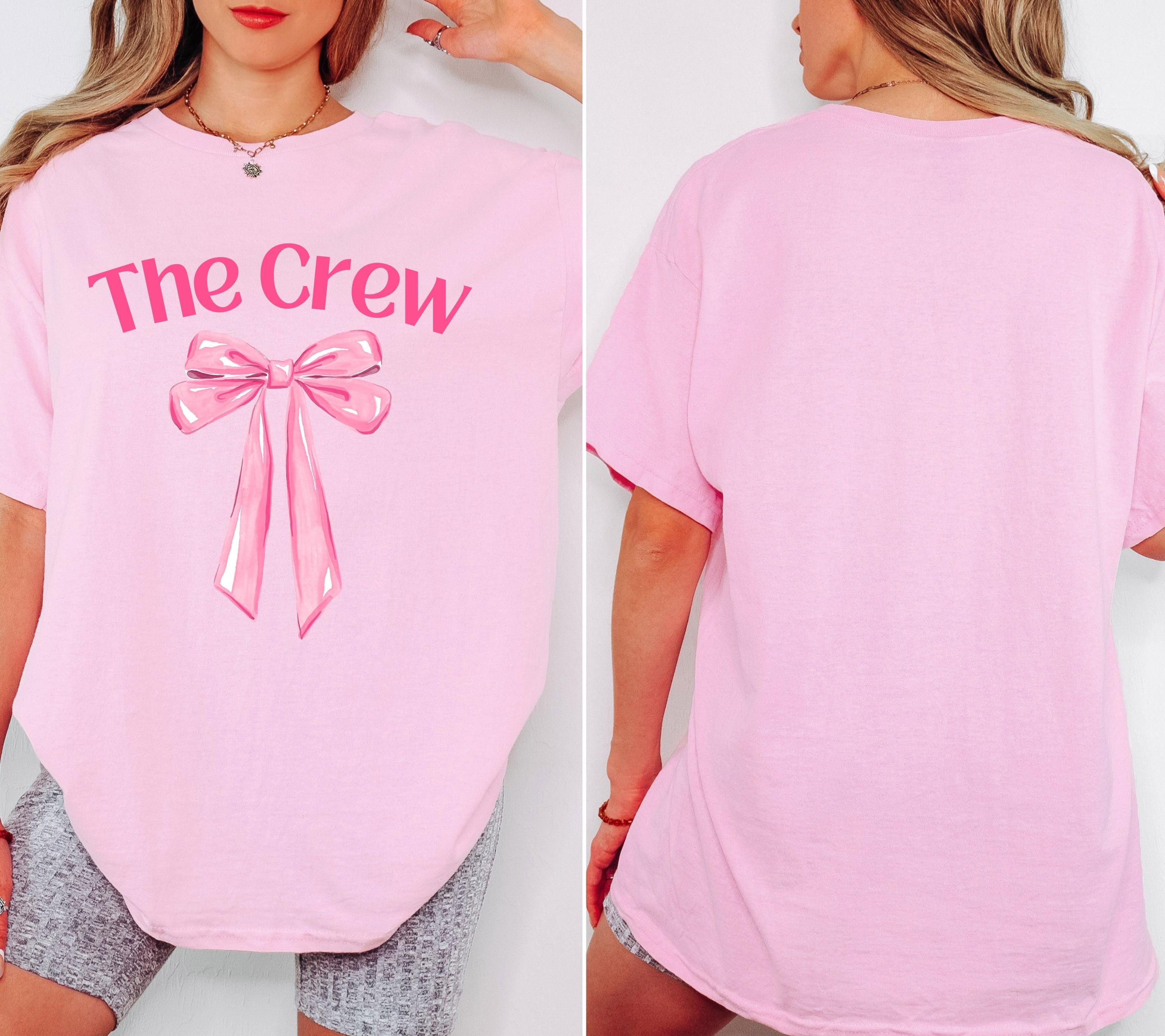 JGA Shirt rosa Schleife, Junggesellenabschied Frauen, Team Shirts, süßes Braut Shirt, The Bride, JGA Frauen, Hochzeit, Cute T-Shirt, Outfit