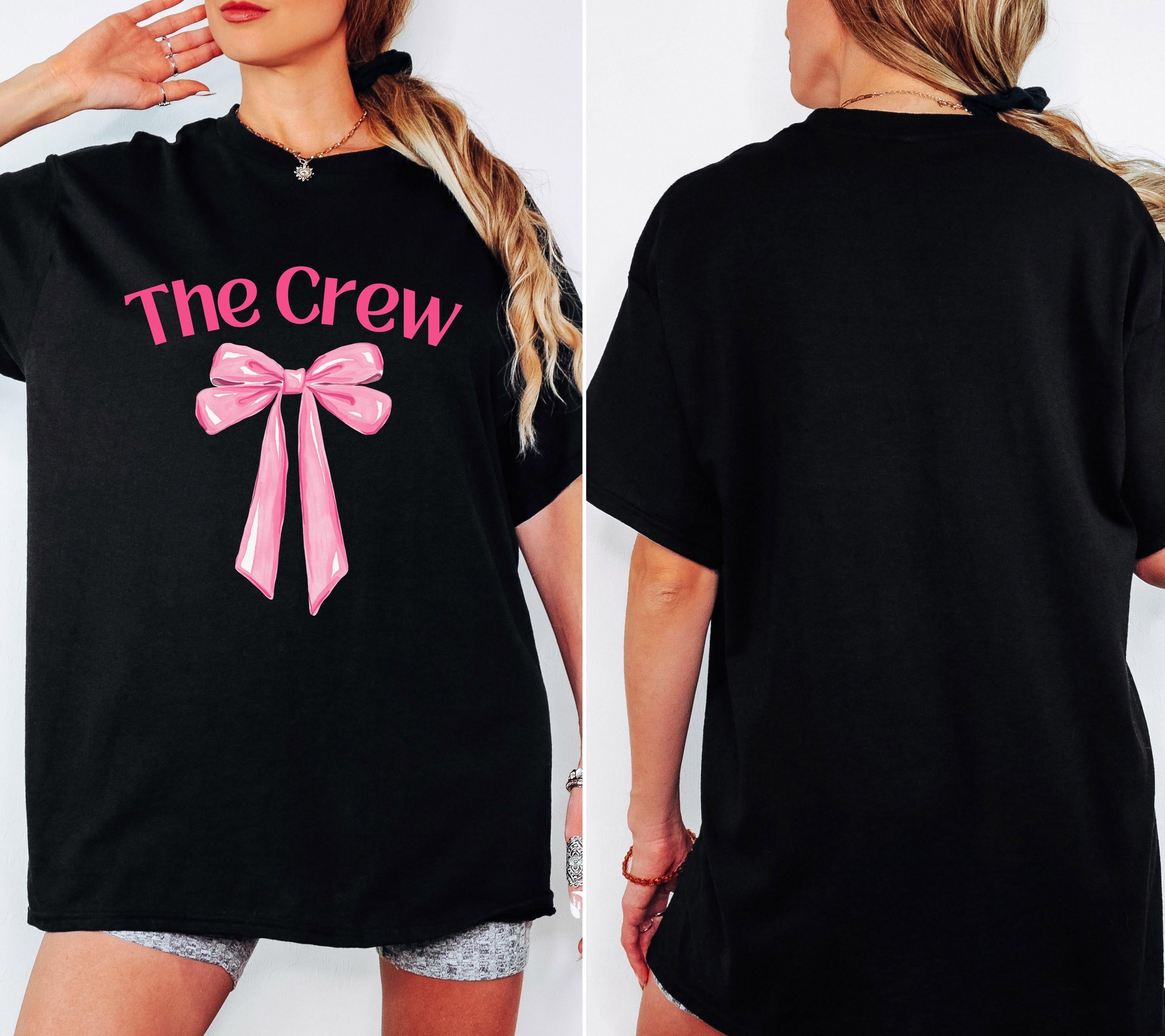 JGA Shirt rosa Schleife, Junggesellenabschied Frauen, Team Shirts, süßes Braut Shirt, The Bride, JGA Frauen, Hochzeit, Cute T-Shirt, Outfit
