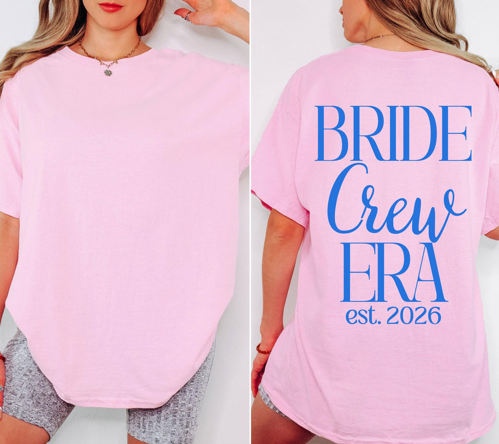 JGA Shirts Frauen, Hot Bride Era blau, Junggesellinnenabschied, Team Shirts, Braut Shirt, Hochzeit, Geschenk Braut, JGA Trend 2026, Outfit