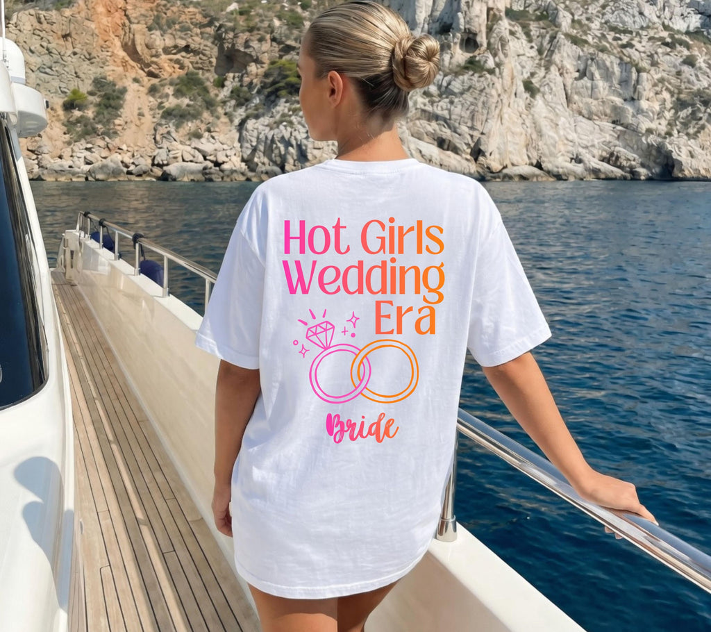 JGA Shirts Frauen, Hot Girls Wedding Era, Junggesellinnenabschied, Team Shirts, Braut Shirt, Hochzeit, Geschenk Braut, JGA Trend 2026 Outfit