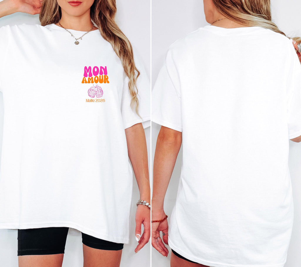 Malle Shirt, Mon Amour Shirt, Backprint, Malle 2026, Malle T-Shirt, Mallorca Shirts, Bier Shirt, Sauf T Shirt, Gruppenshirt