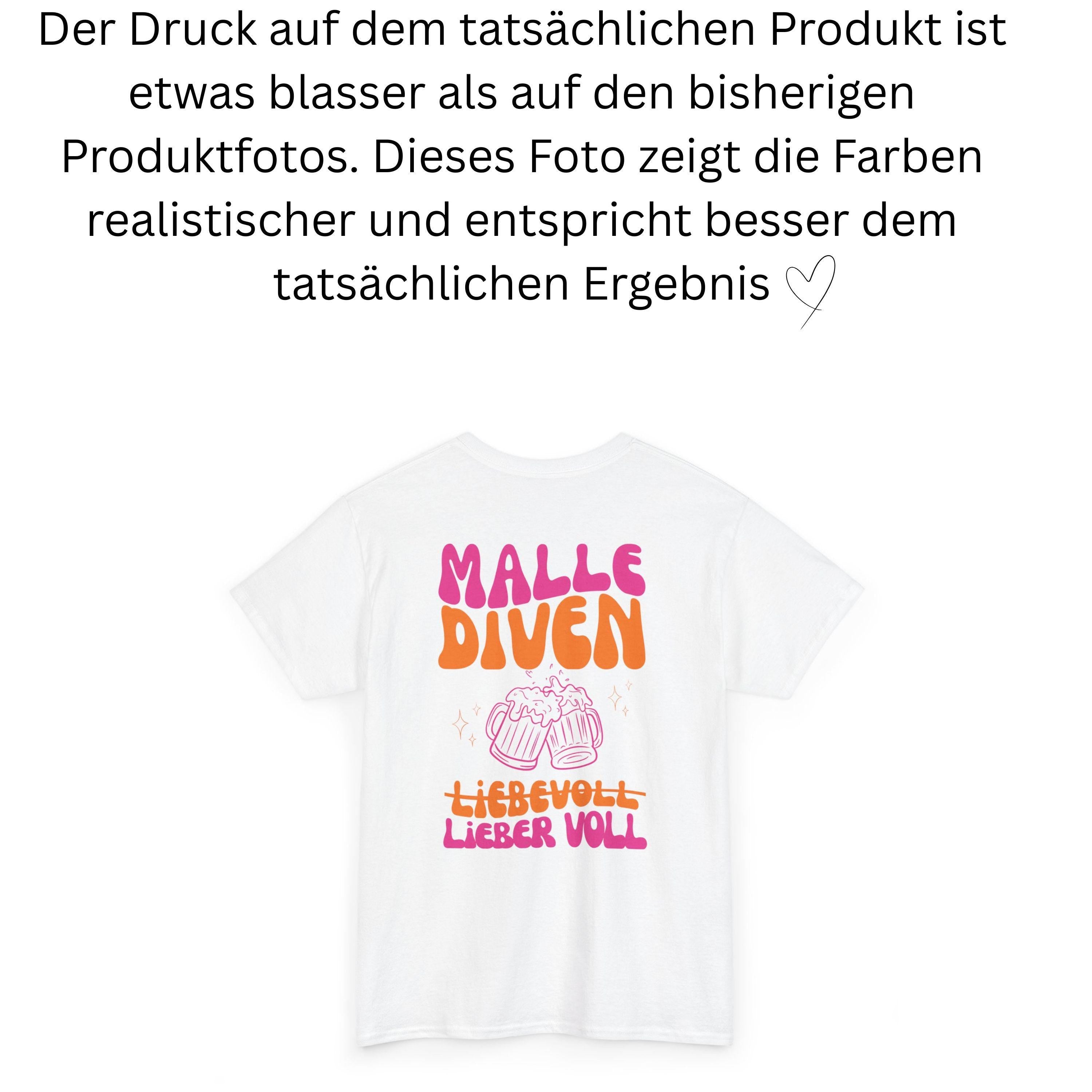Malle Shirt, Malle Diven, liebevoll lieber voll, Malle 2026, Malle T Shirt, Mallorca Shirts Backprint, Sekt Shirt, Gruppenshirt, pink orange