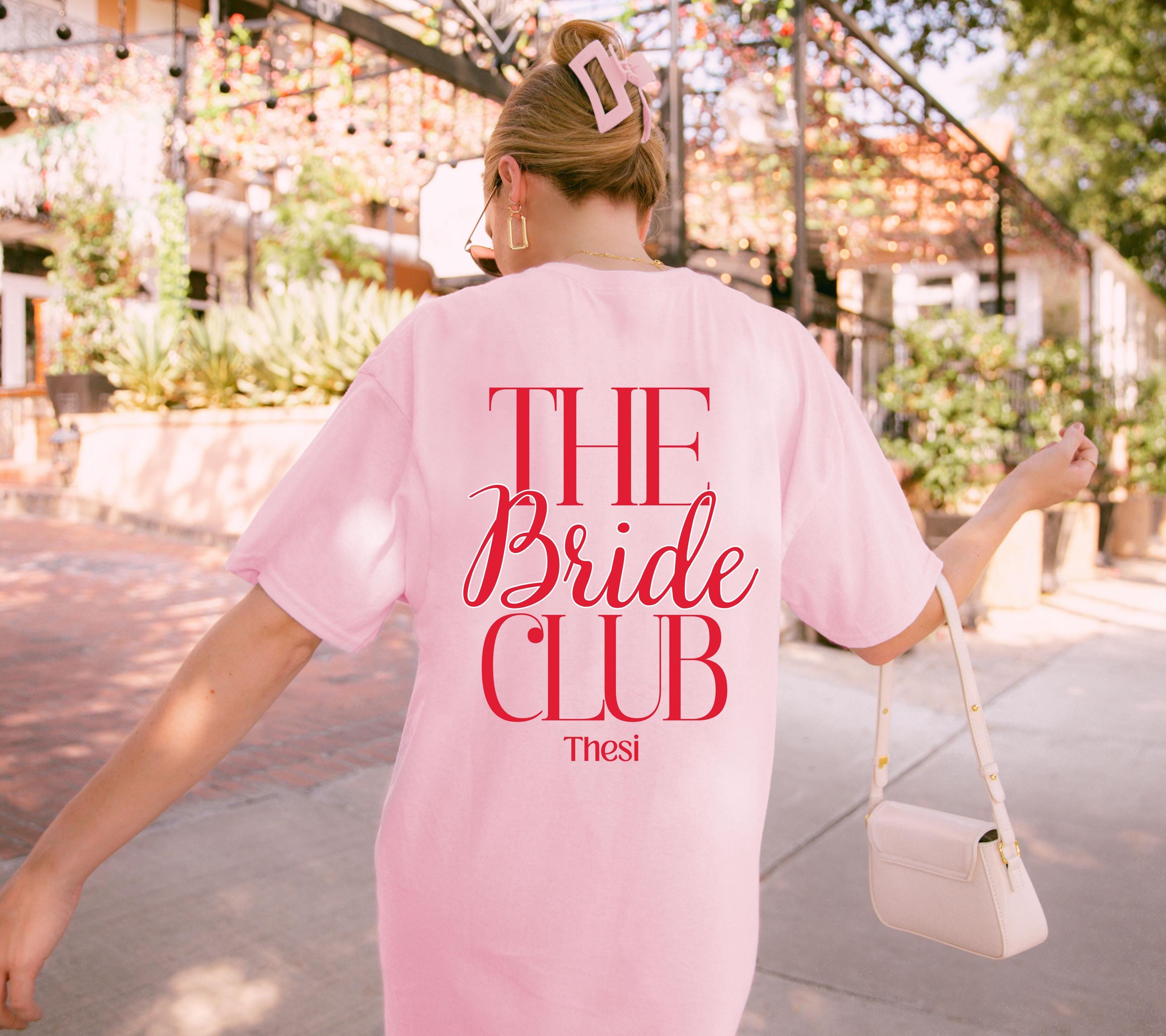 JGA T-Shirt, Junggesellinnenabschied Shirts Personalisiert, Backprint, Crew, Braut Shirt mit Name, JGA Frauen, JGA Outfit, Hochzeit, Bride