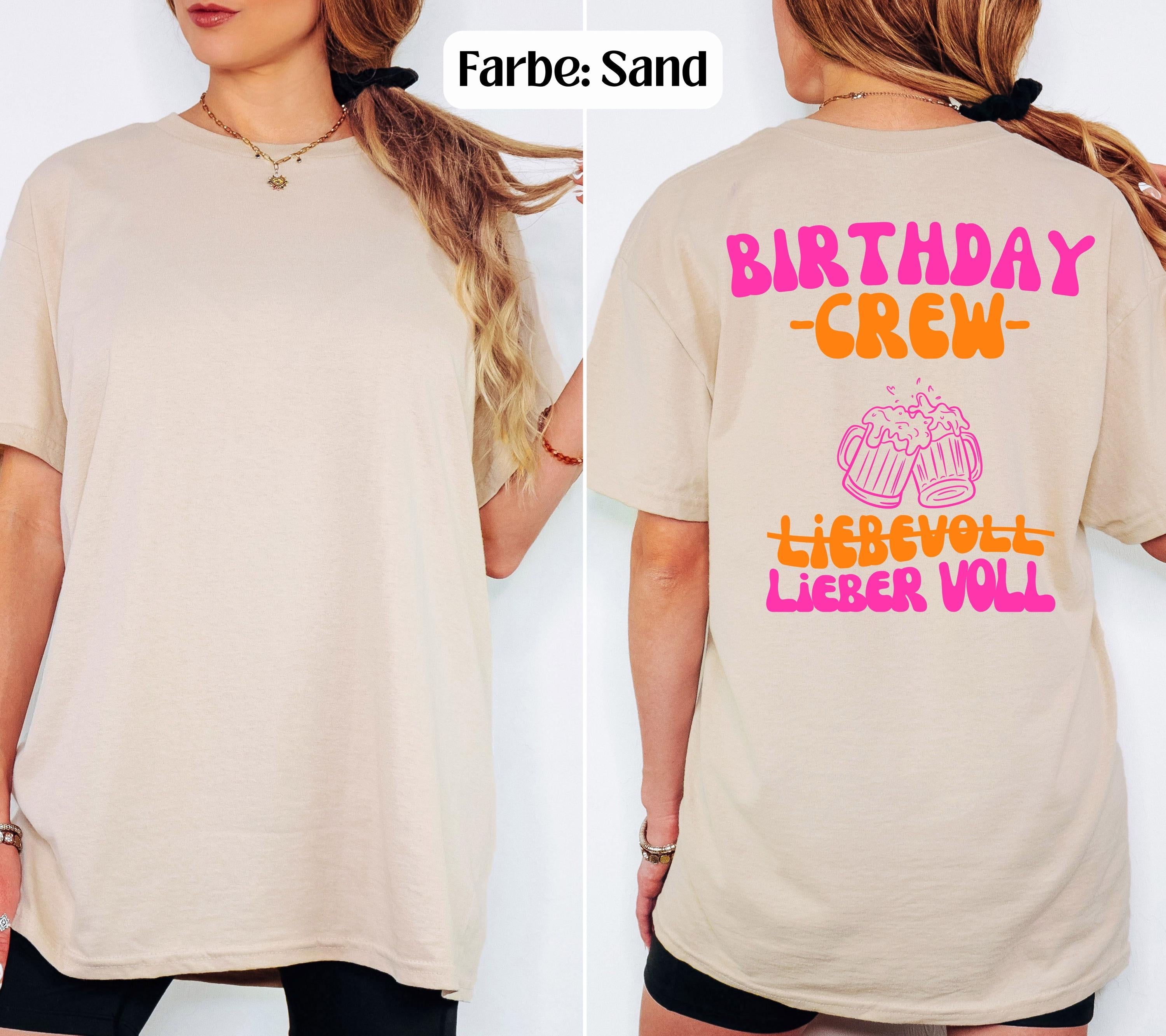 Birthday Girl & Crew Shirt, Geburtstags Shirt, est 1996, personalisiertes 30. Geburtstag Shirt, Geschenkidee Geburtstag, 30 Jahre, 20 21 25