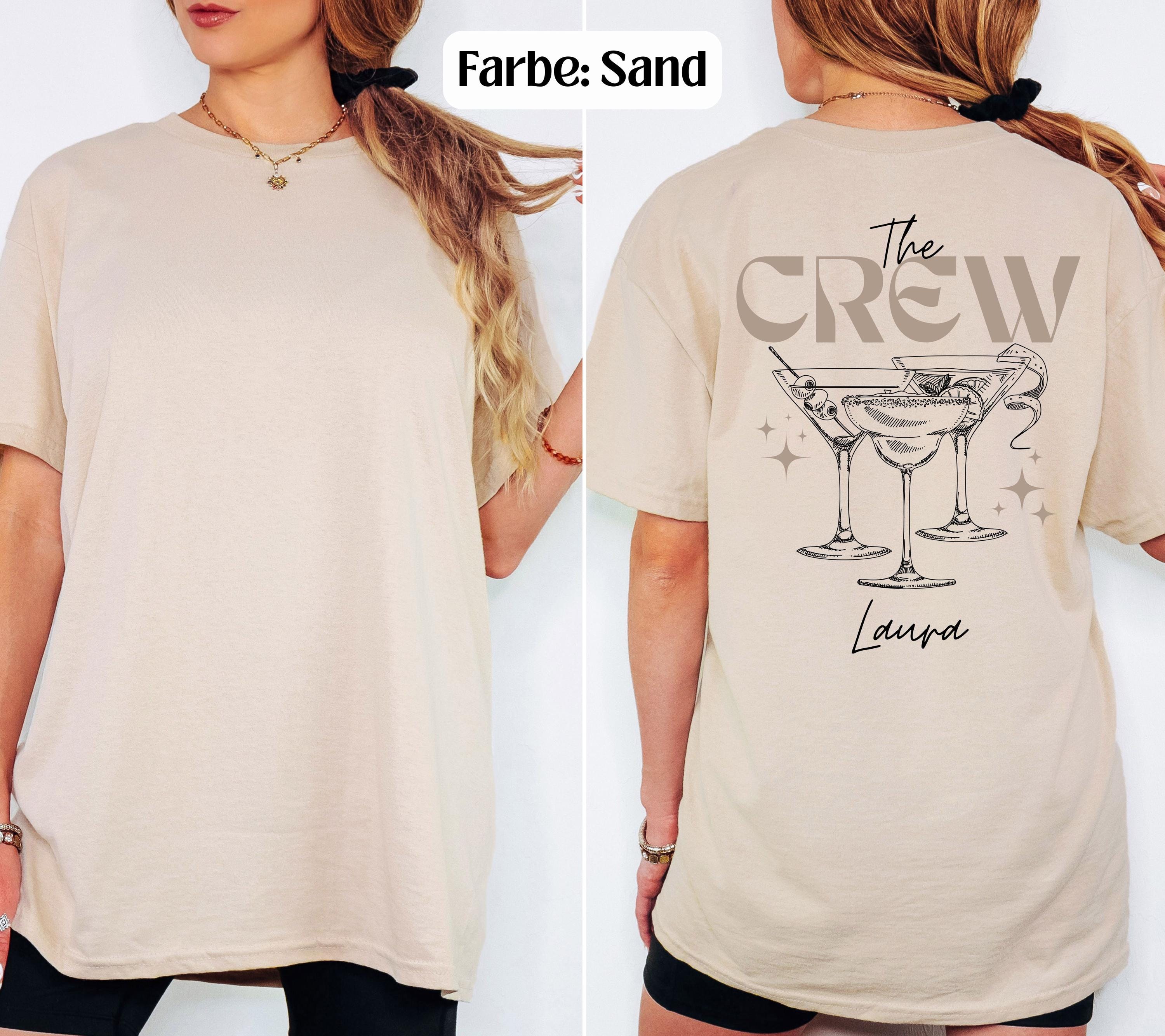 JGA T Shirt, Junggesellinnenabschied Shirts, personalisiert, Braut, Team T Shirt, Braut Shirt, JGA Frauen, Gruppen T Shirt, Backprint, Crew
